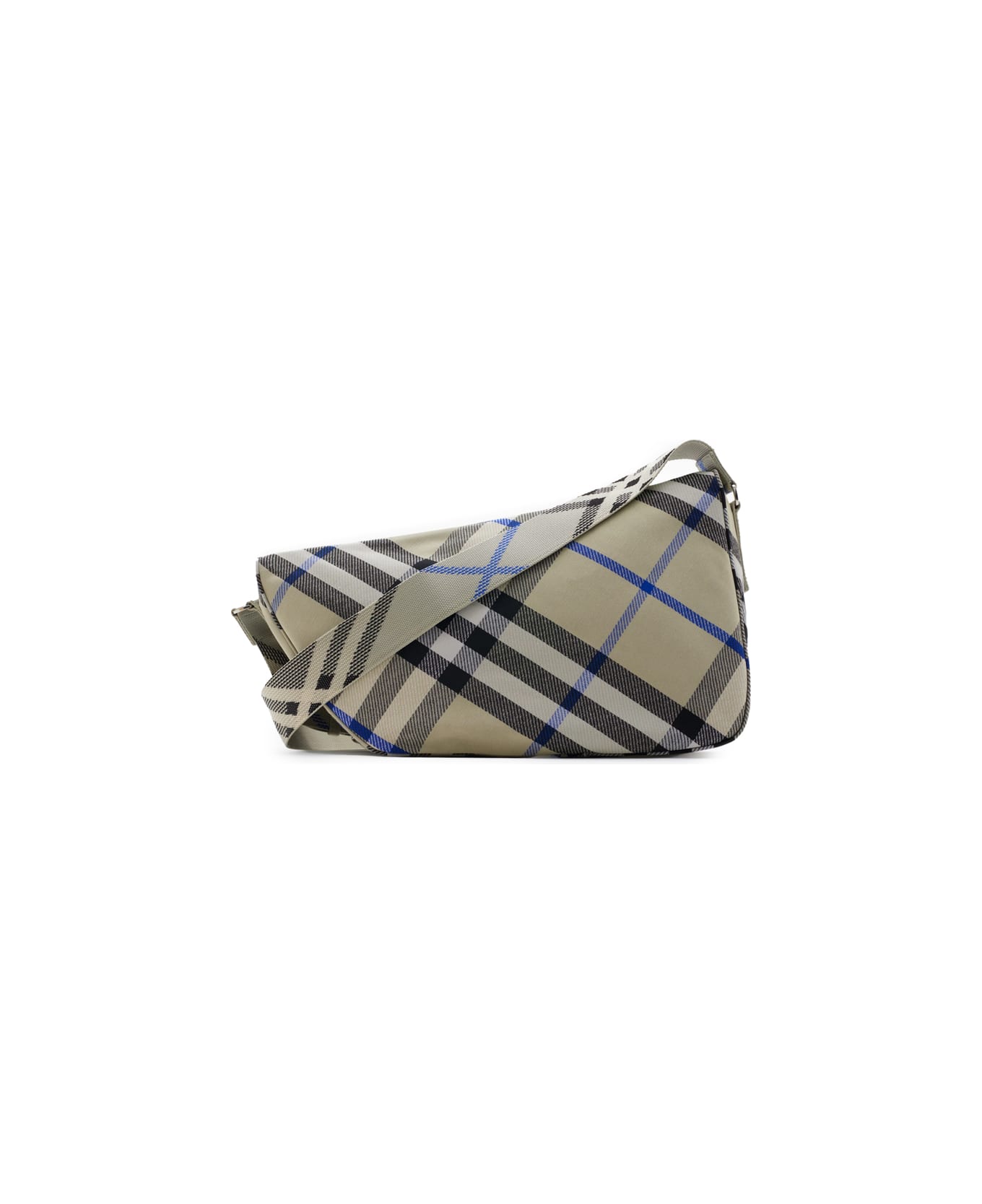 Burberry Check Crossbody Bag - Grey