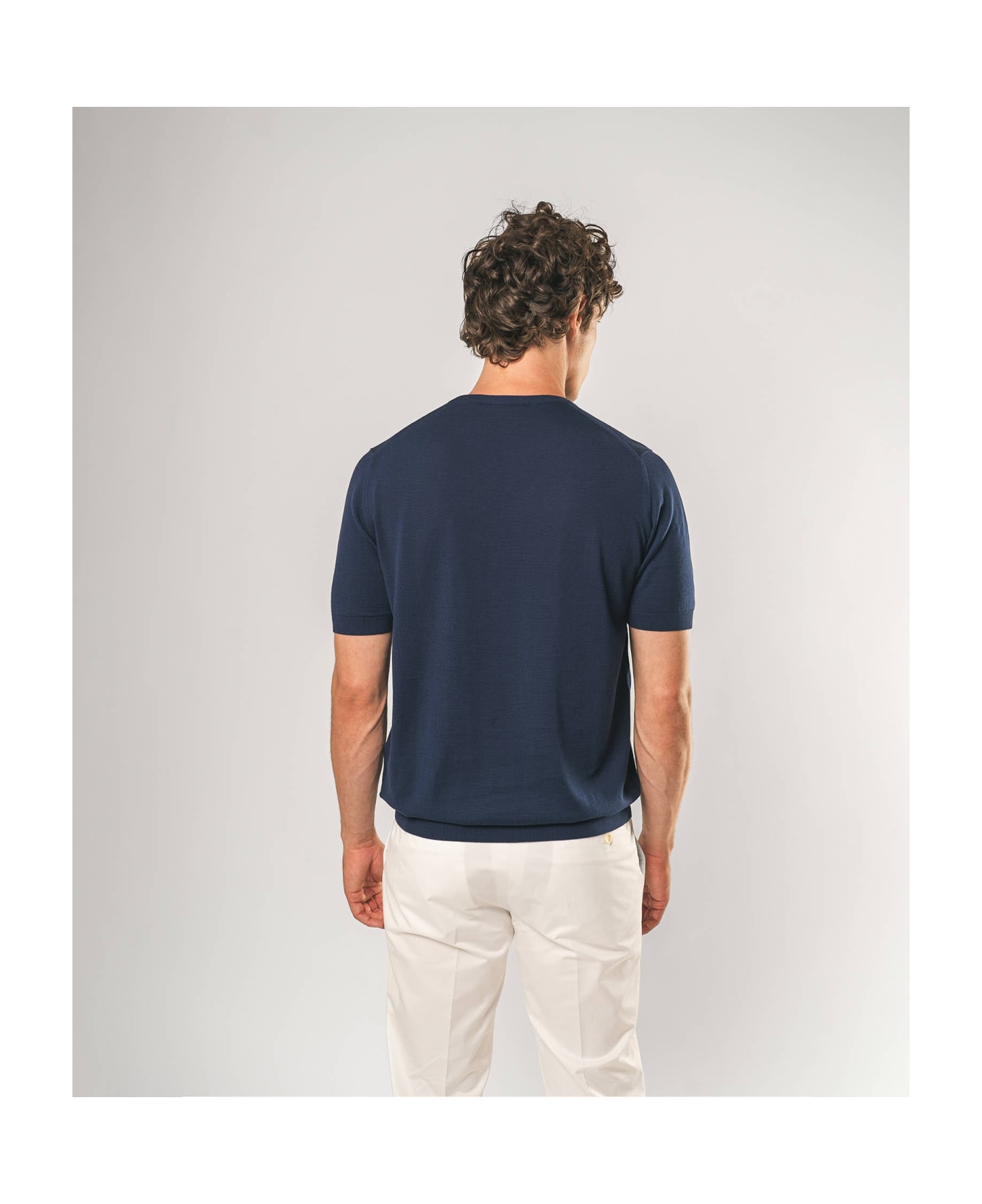 Larusmiani Roquebrune Crewneck Sweater - Navy