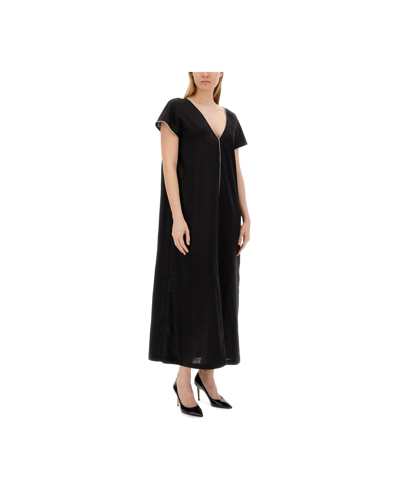 Fabiana Filippi Linen Dress - BLACK