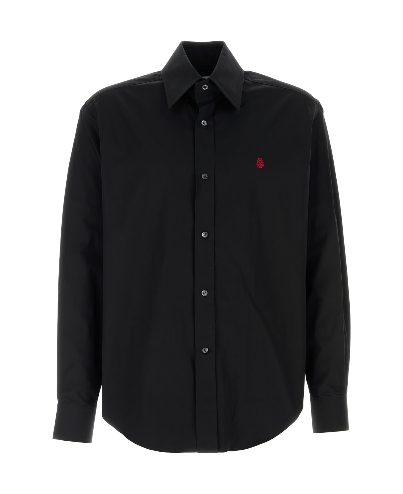 Alexander McQueen Black Poplin Shirt - Black