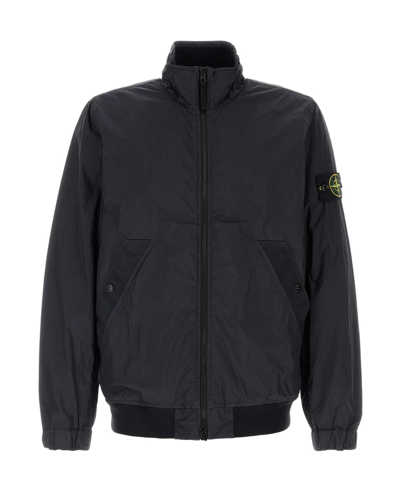 Stone Island Midnight Blue Nylon Jacket - NAVYBLUE