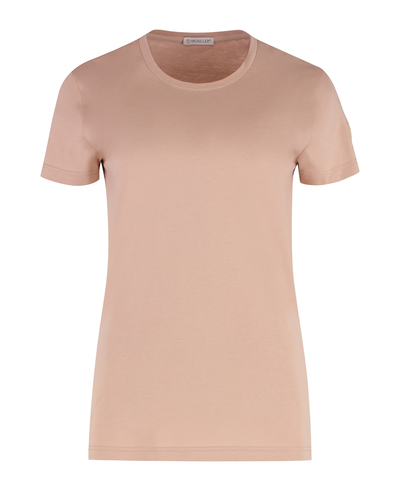 Moncler Cotton Crew-neck T-shirt - Rosa