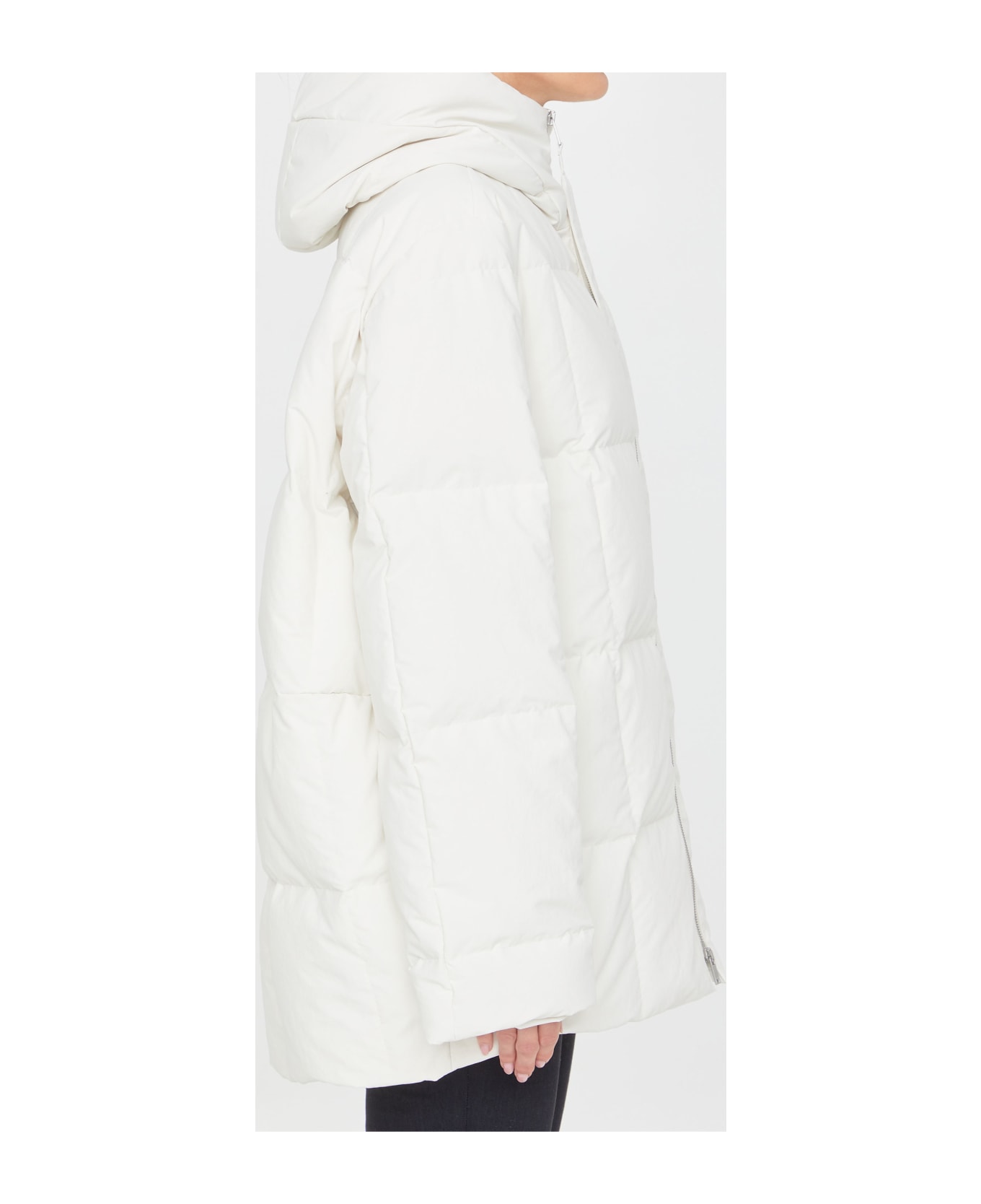 Jil Sander Oversized White Down Jacket - White
