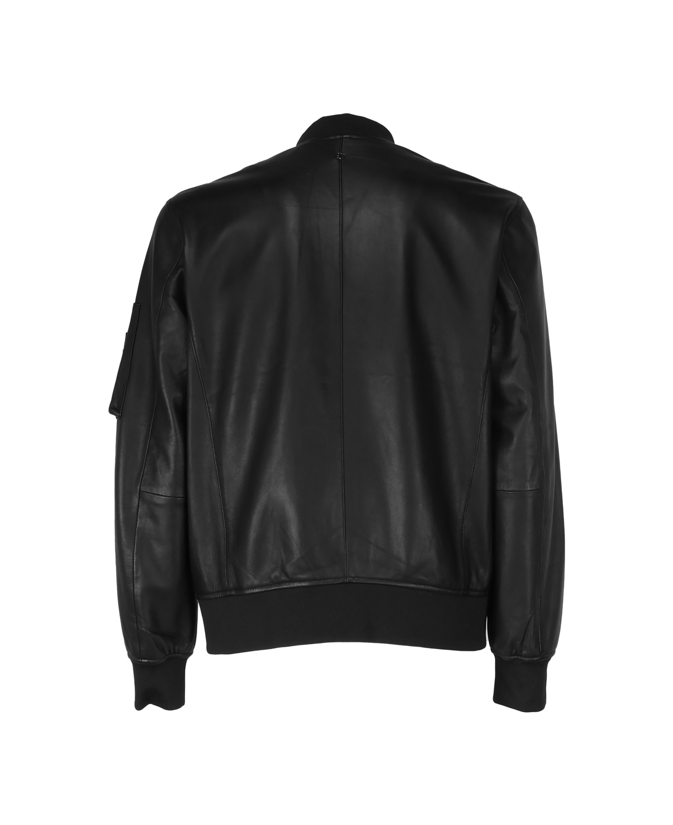 Dondup Leather Jacket With Zip - nero