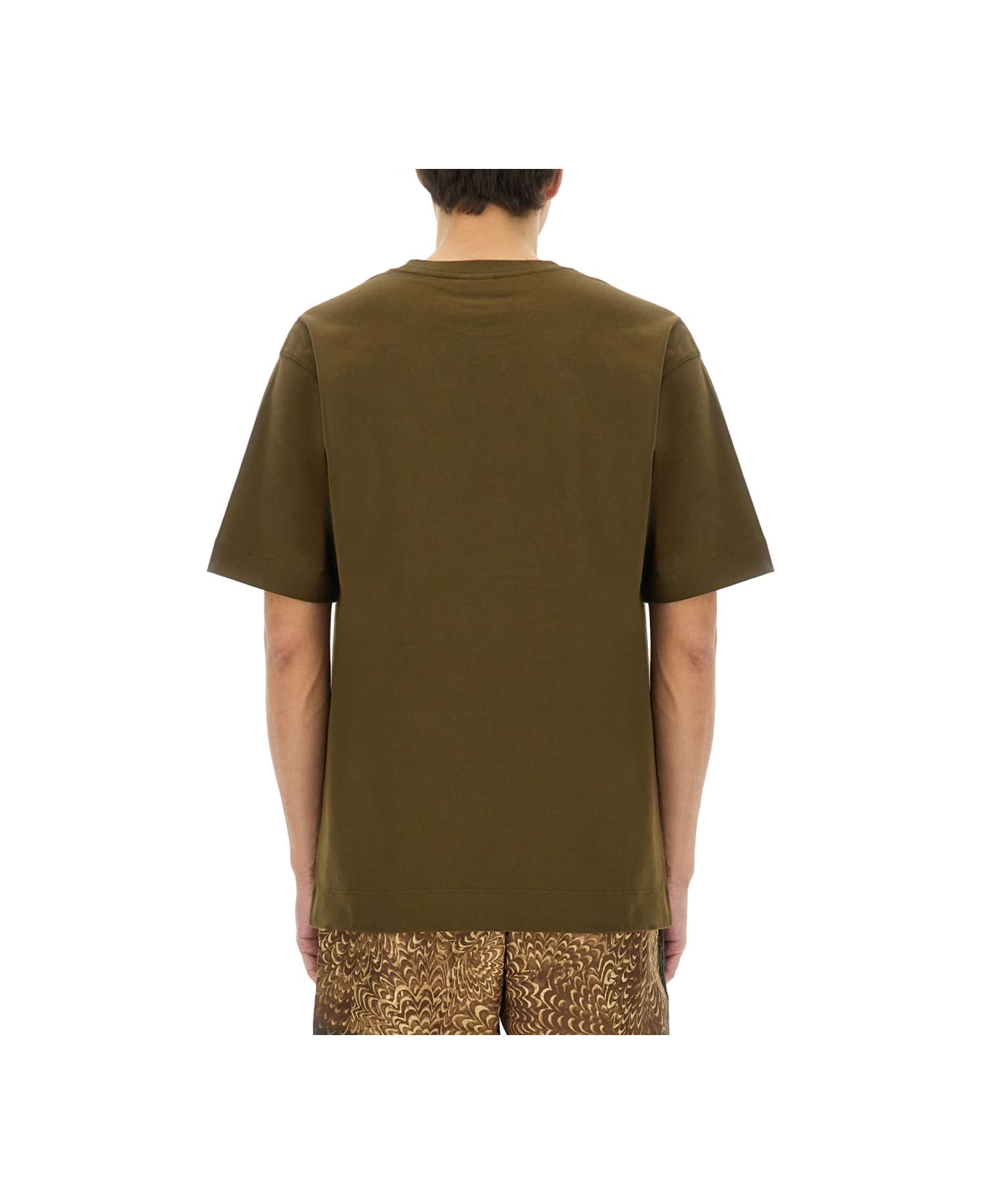 Dries Van Noten Cotton T-shirt - BROWN