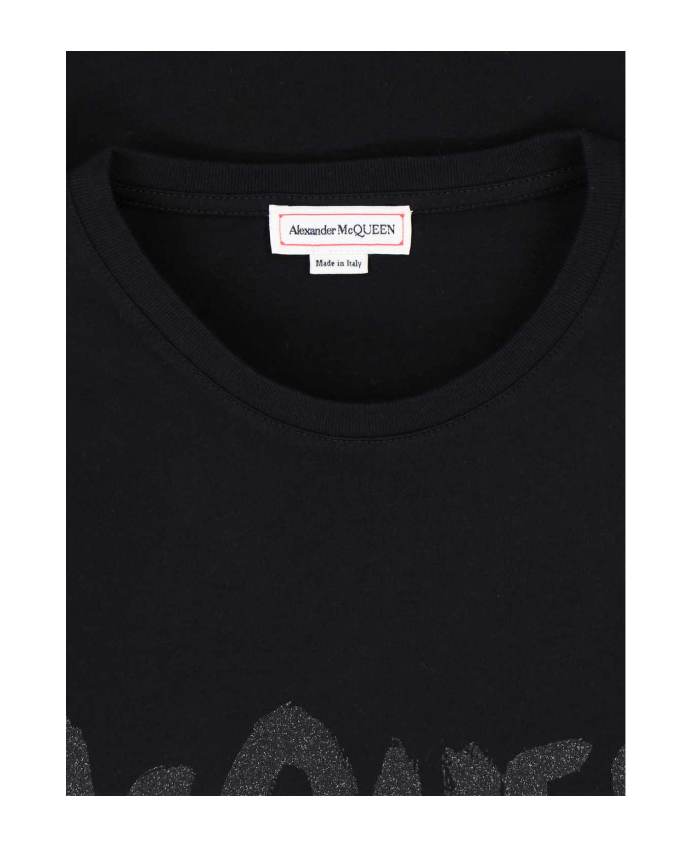 Alexander McQueen "graffiti" T-shirt - Black   シャツ