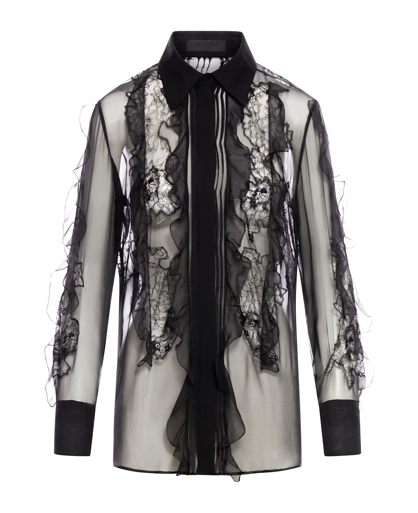 Valentino Garavani Silk Chiffon Shirt - Black