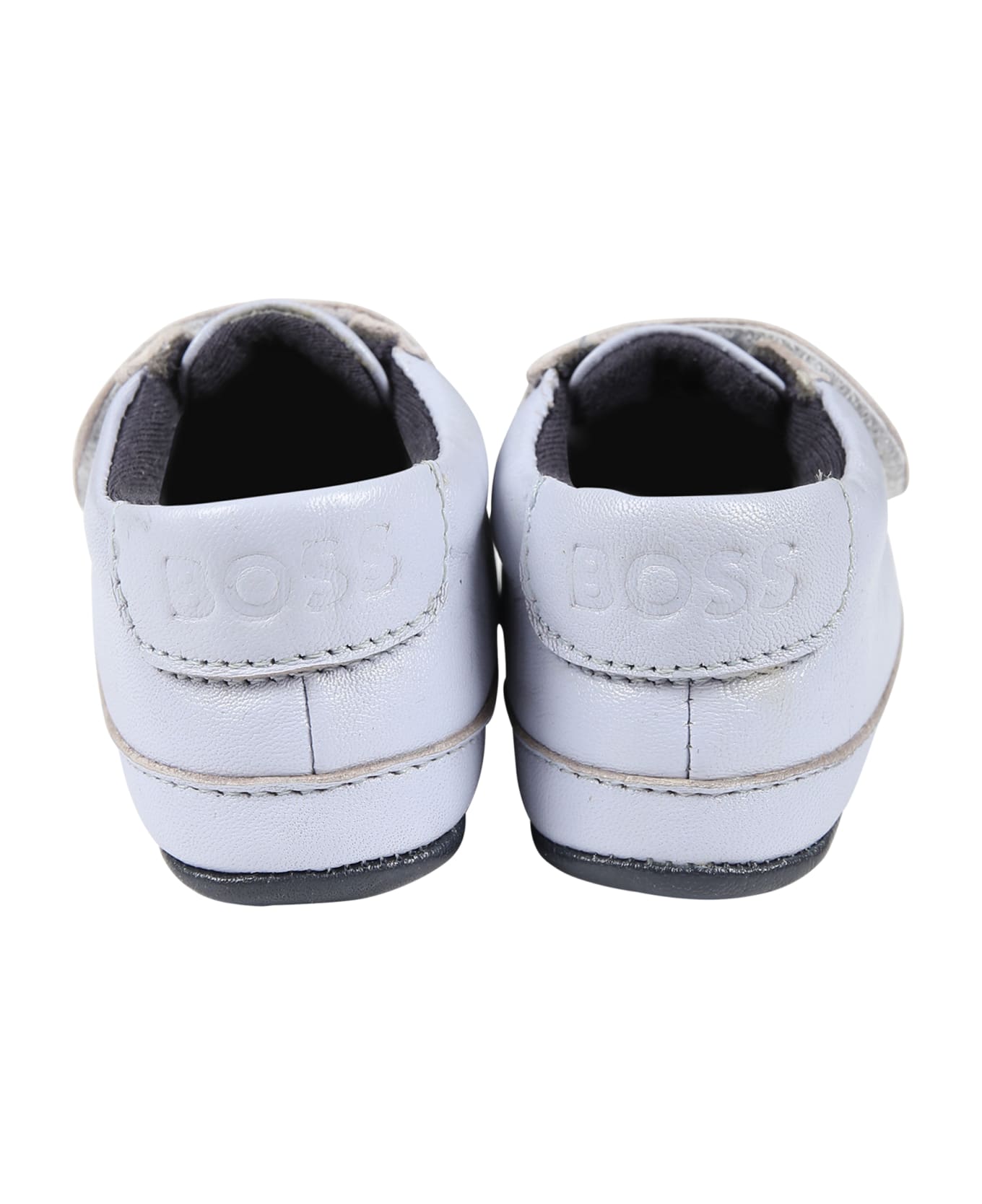 Hugo Boss Light Blue Sneakers For Baby Boy - Light Blue