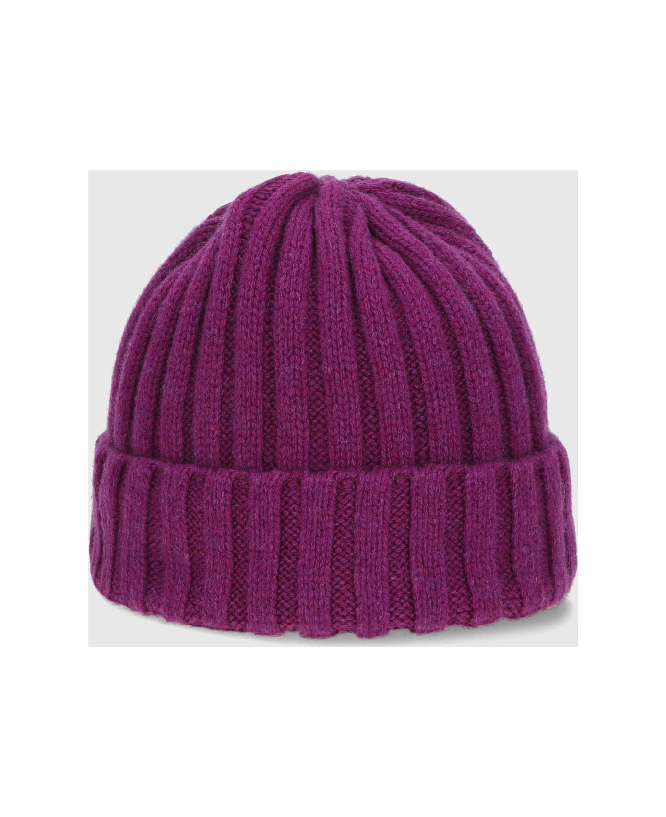 Borsalino Hill Beanie Cashmere - EGGPLANT PURPLE