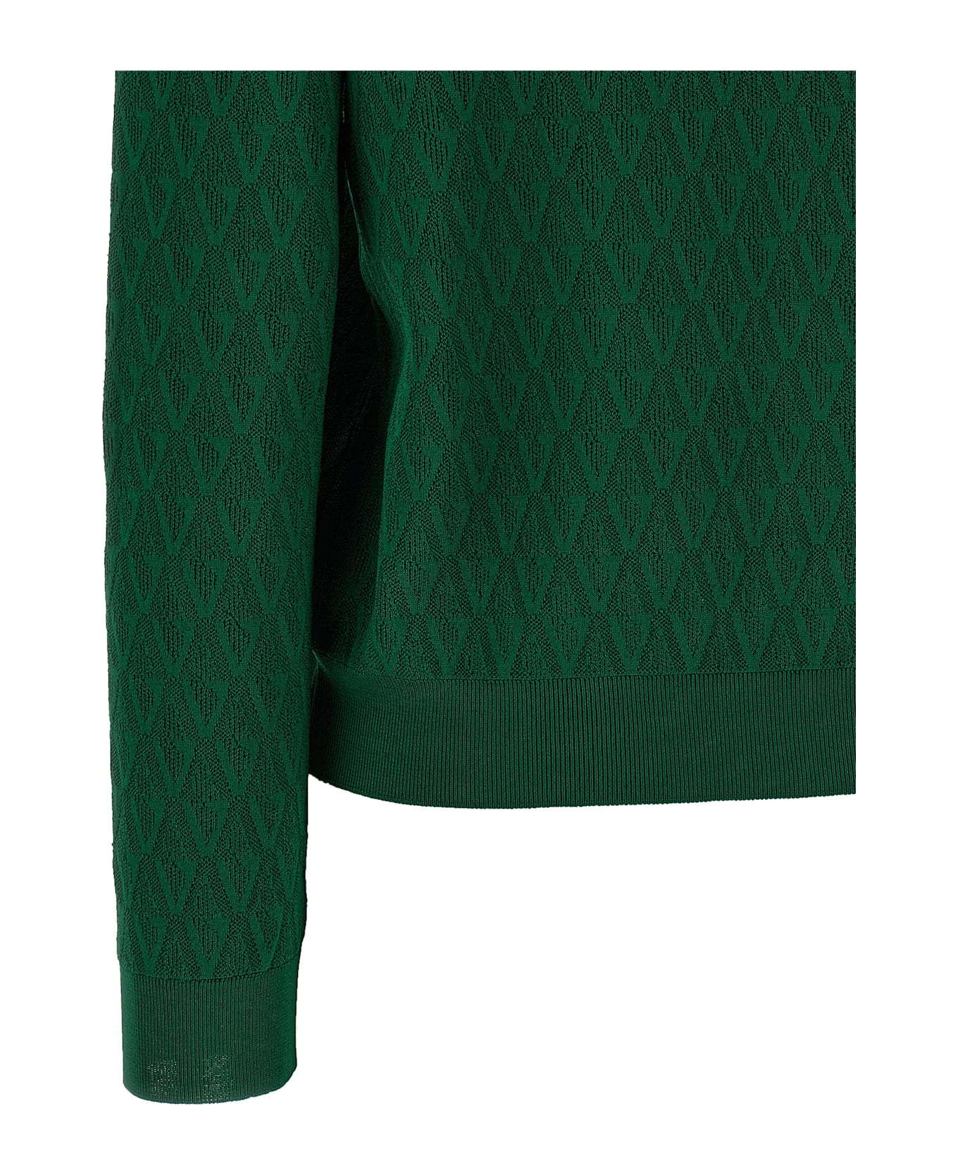 Versace Cardigan Pattern V - Green