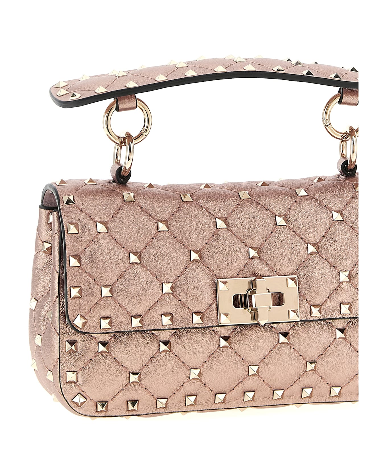 Valentino Garavani 'rockstud Spike' Shoulder Bag - Pink