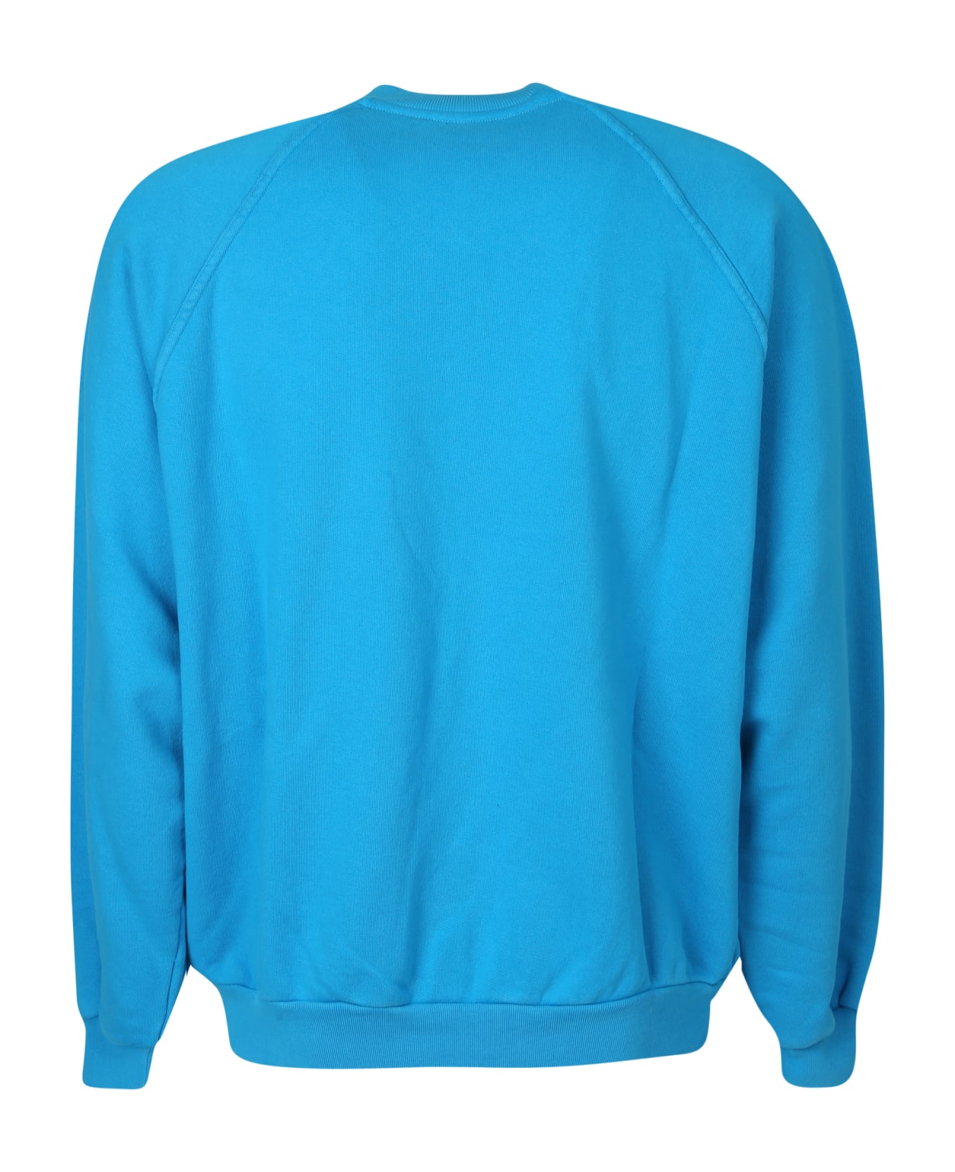 Sunnei Logo Print Round Neck Sweatshirt - Blue