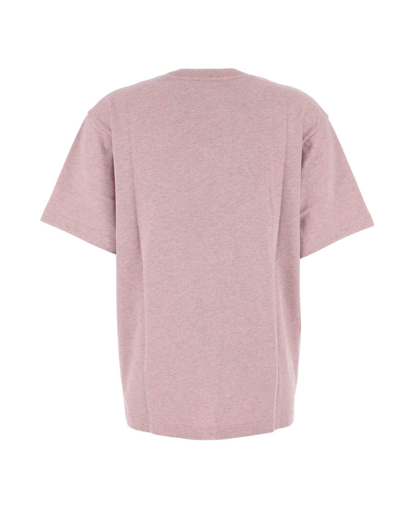 Kenzo Melange Pink Cotton Oversize T-shirt - ROSE