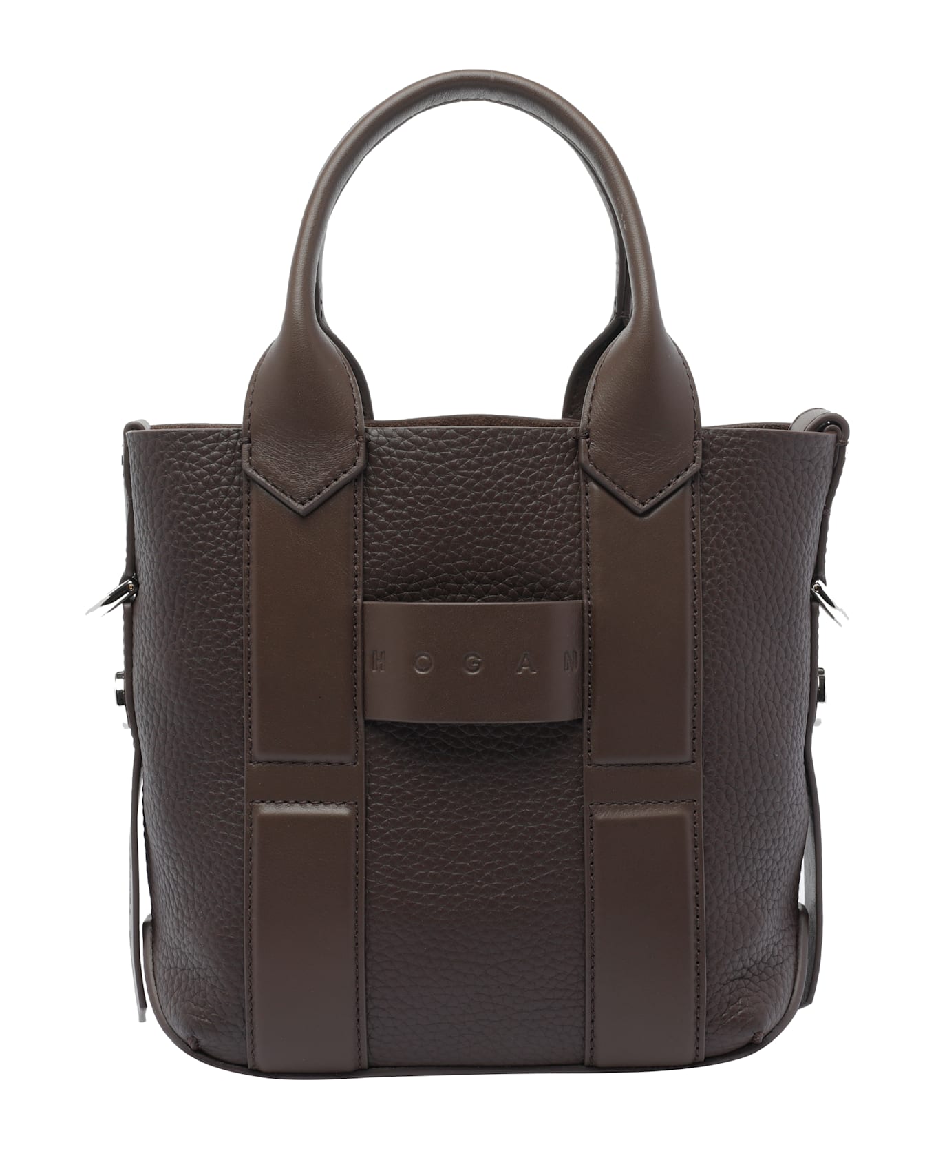 Hogan Small Hogan Script Shopping Bag - Brown