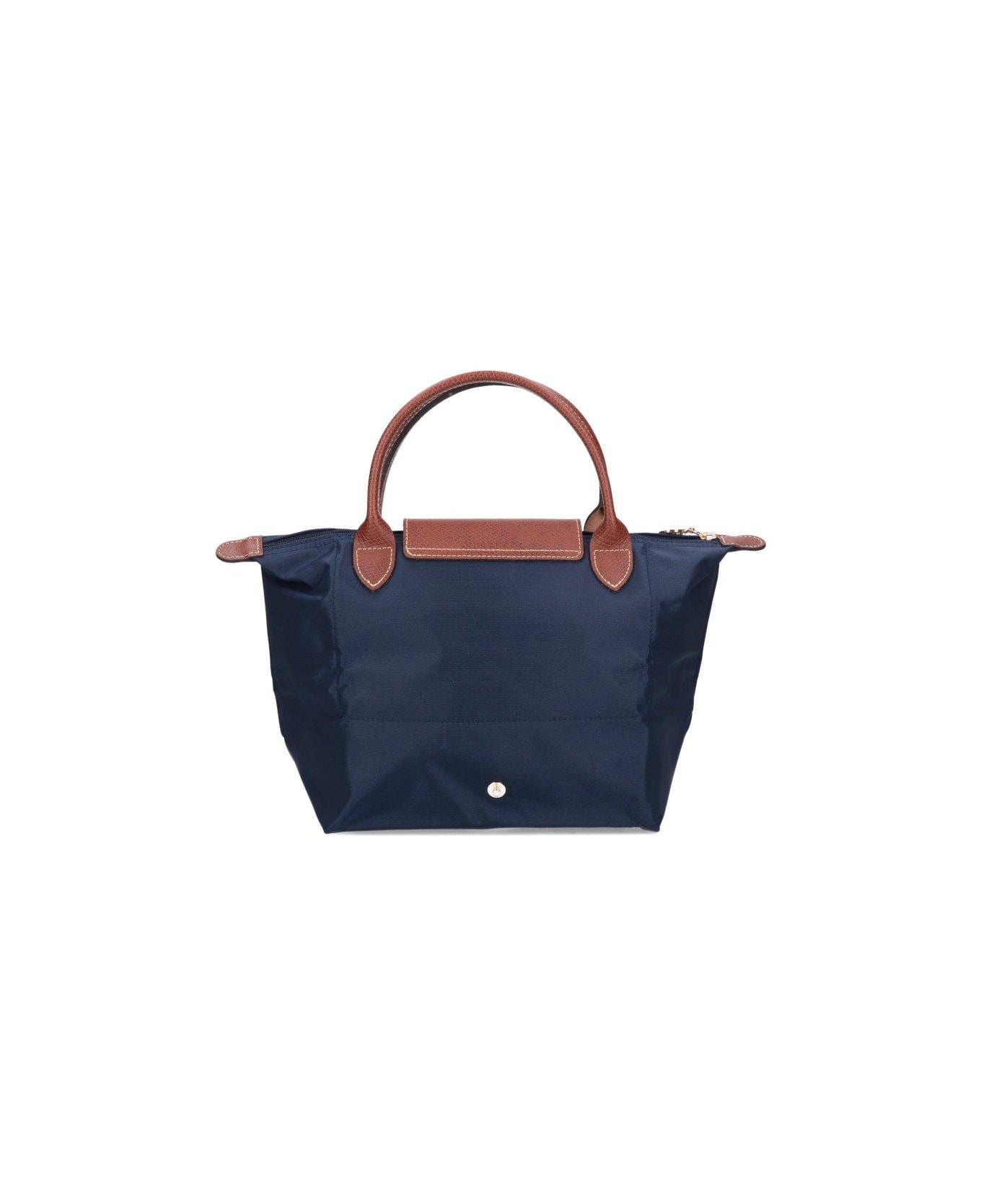 Longchamp Le Pliage Zip-up Small Tote Bag - Marine