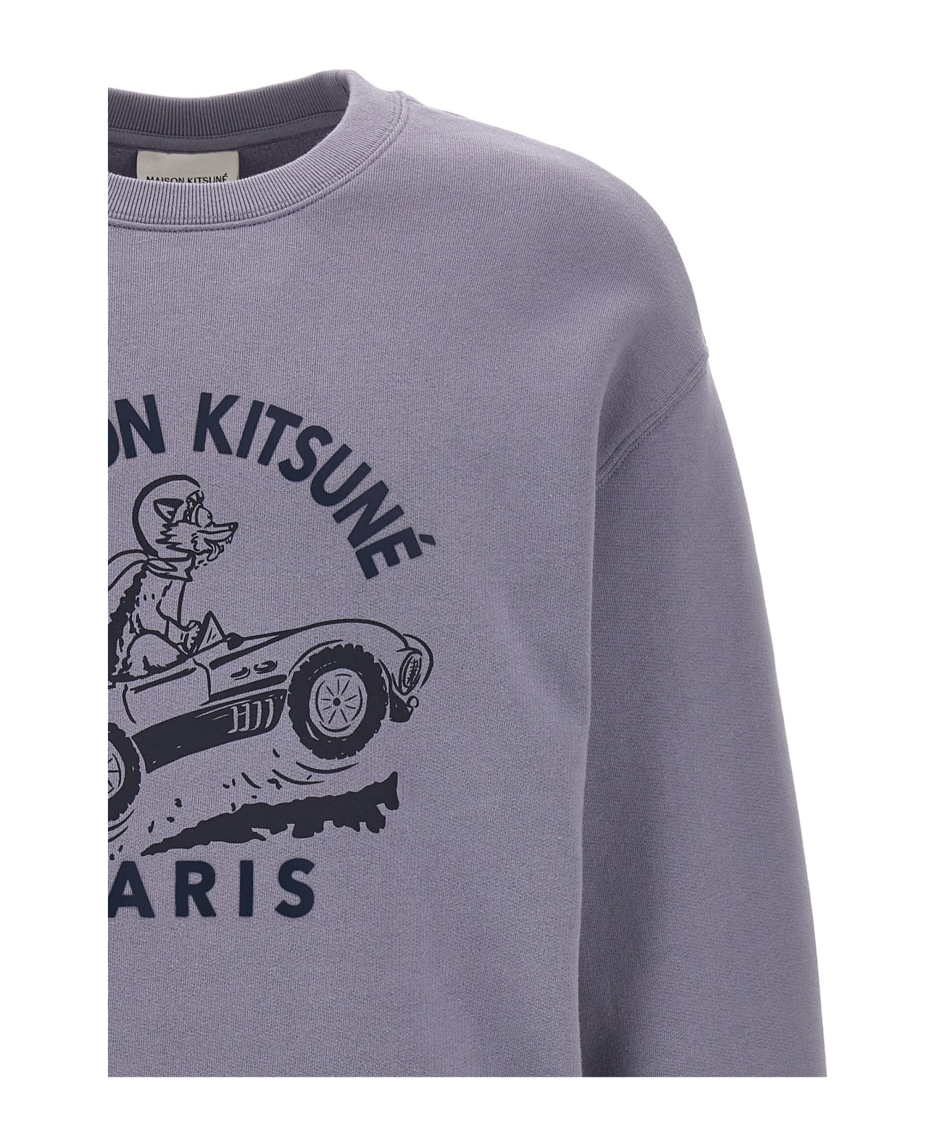 Maison Kitsuné 'racing Fox' Sweatshirt - Light Blue