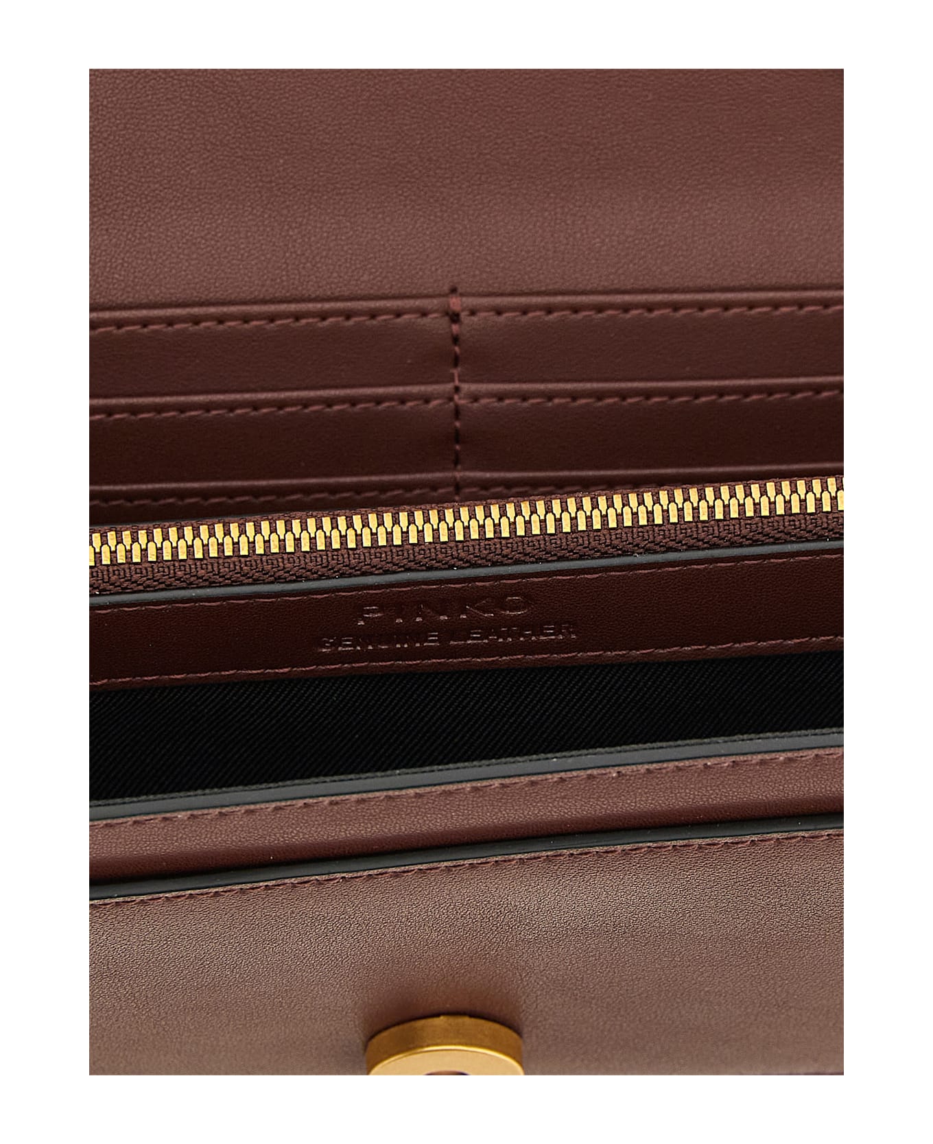 Pinko 'love Simply' Wallet On Chain - Bordeaux