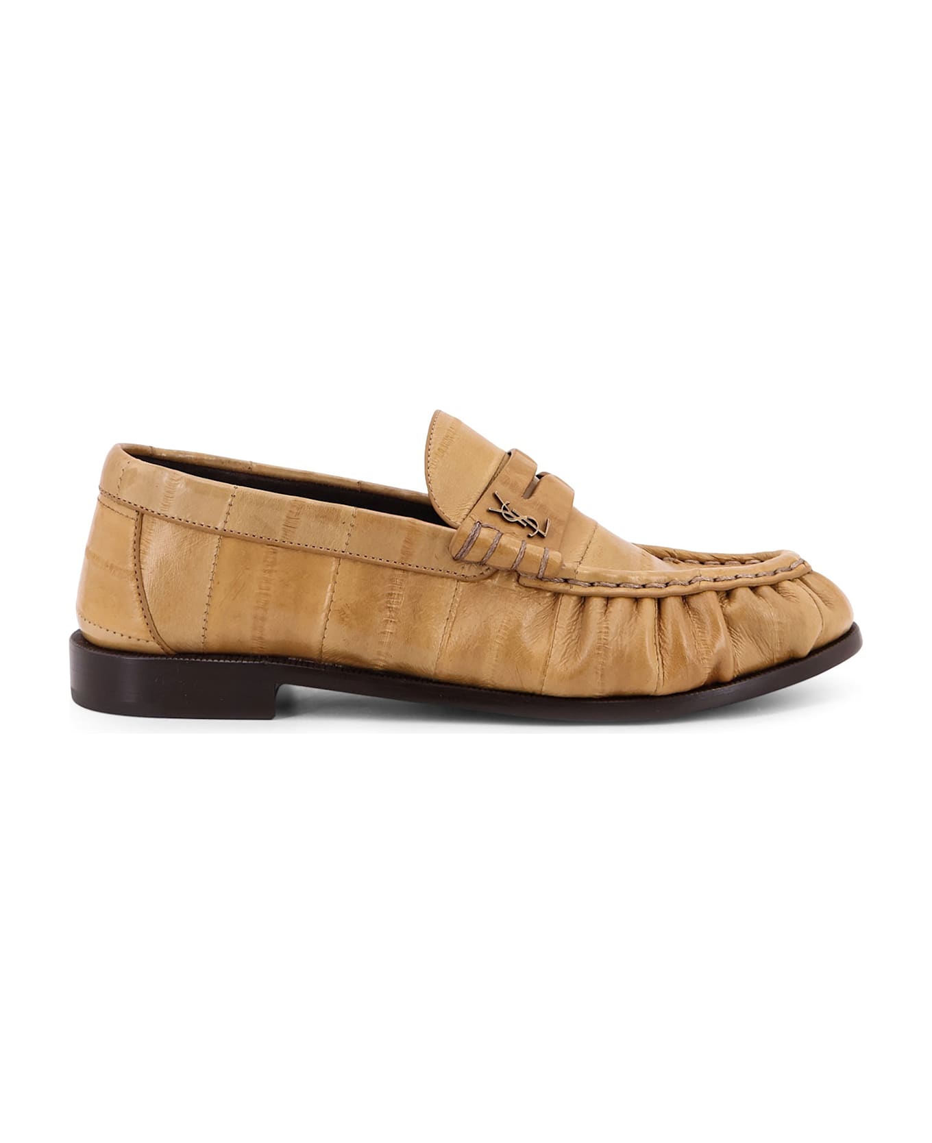 Saint Laurent Le Loafer 15 Moc 15 Eel Leather Loafer - SOFTLY BEIGE
