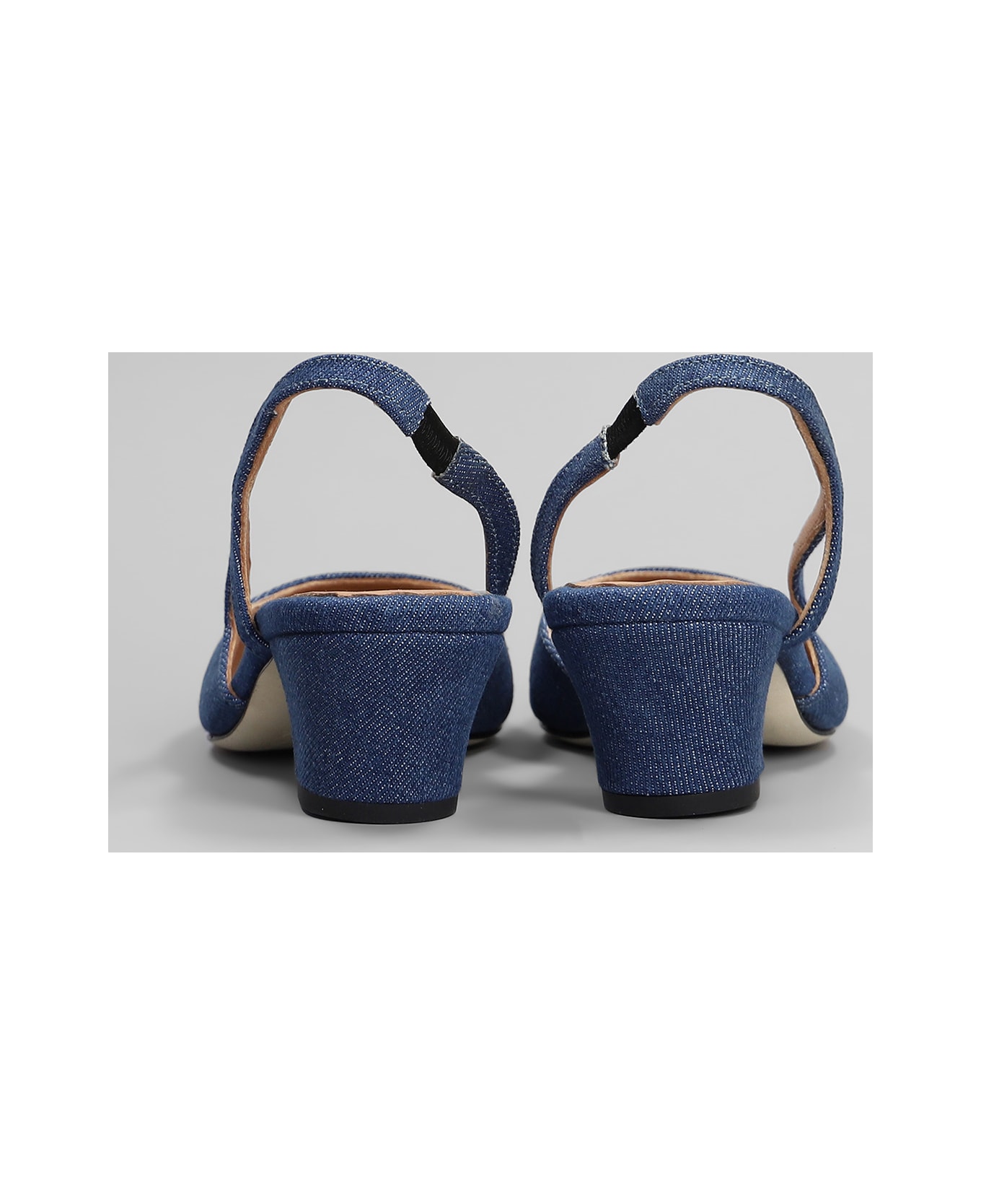 Anniel Pumps In Blue Denim - blue