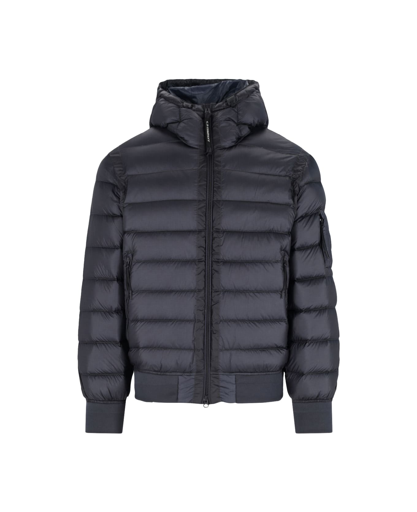 C.P. Company Logo Padded Down Jacket - Blue