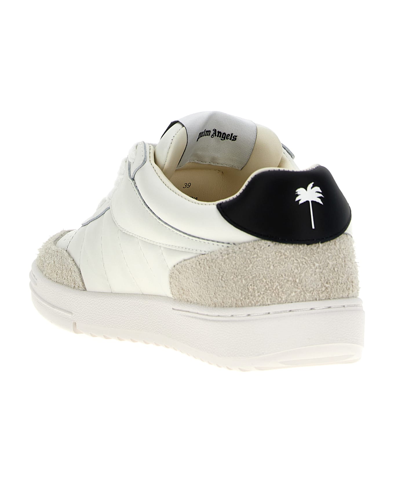 Palm Angels 'palm Beach University' Sneakers - White/Black スニーカー