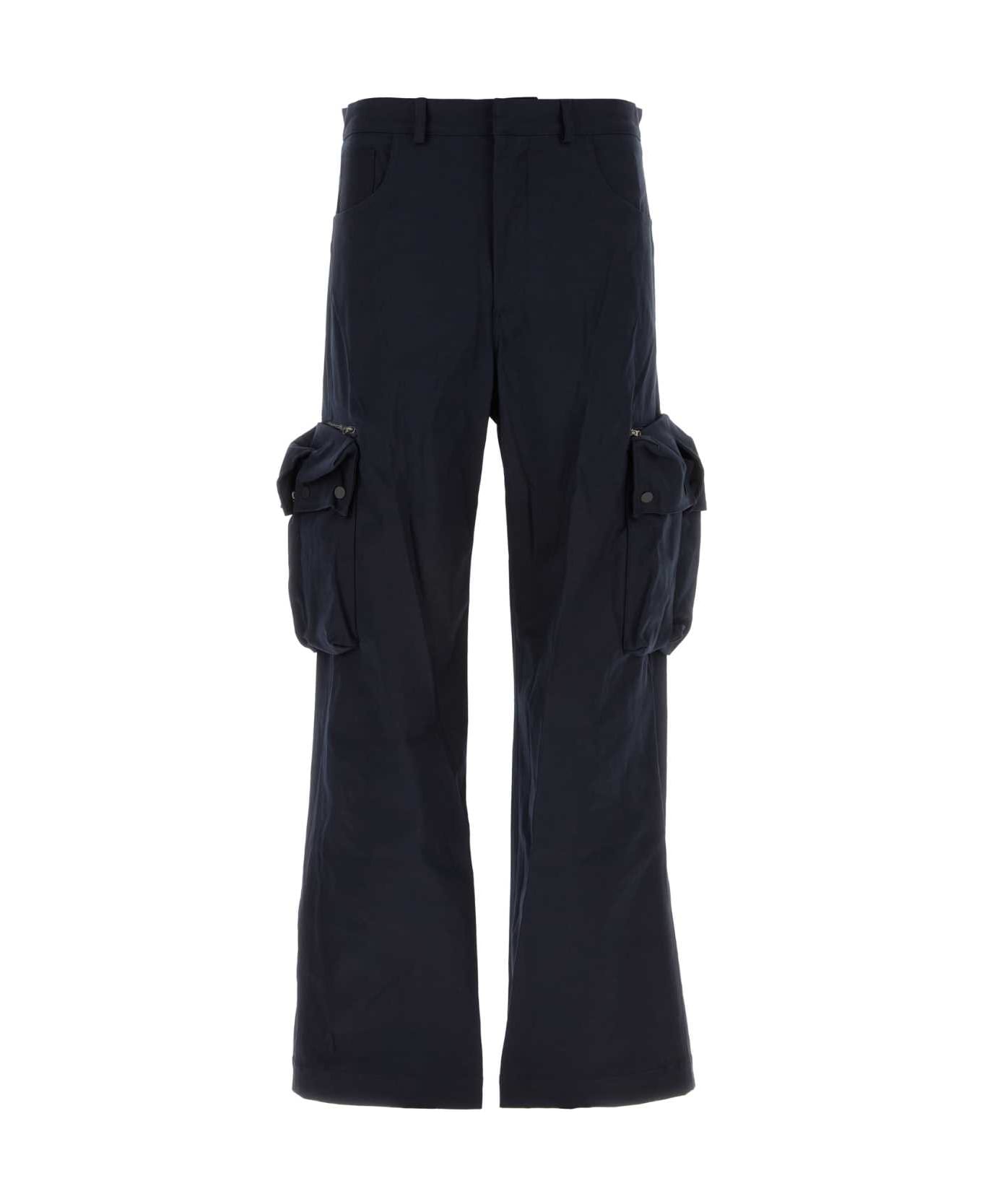 Botter Midnight Blue Stretch Cotton Cargo Pant - COTTON STRETCH NAVY ボトムス