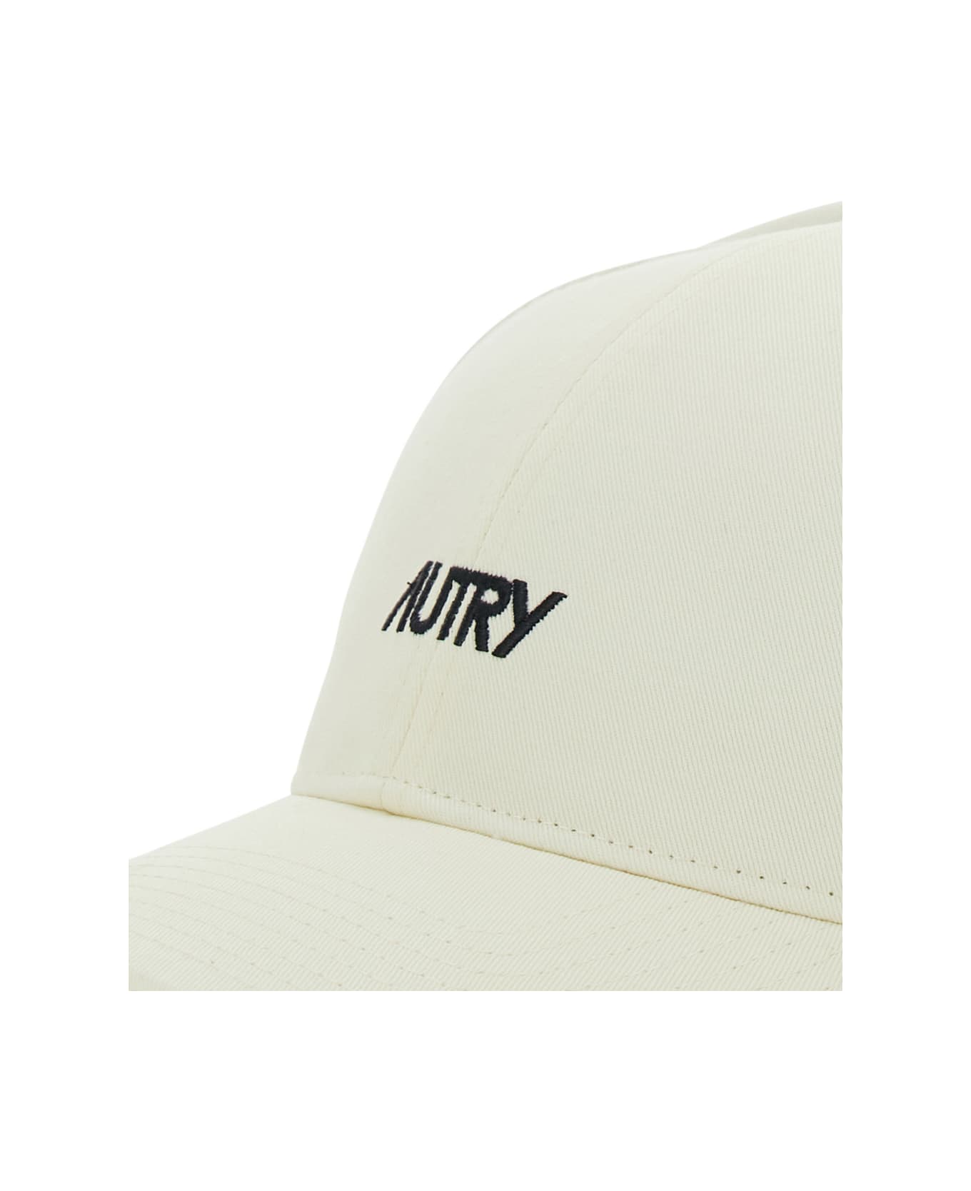 Autry Baseball Hat With Logo Detail - Cream