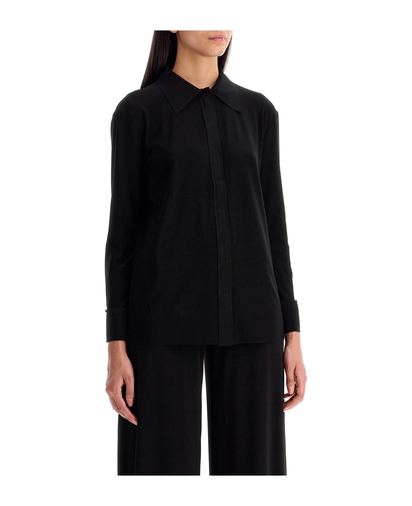 Norma Kamali Nk Fluid Lycra Blouse For - BLACK (Black)