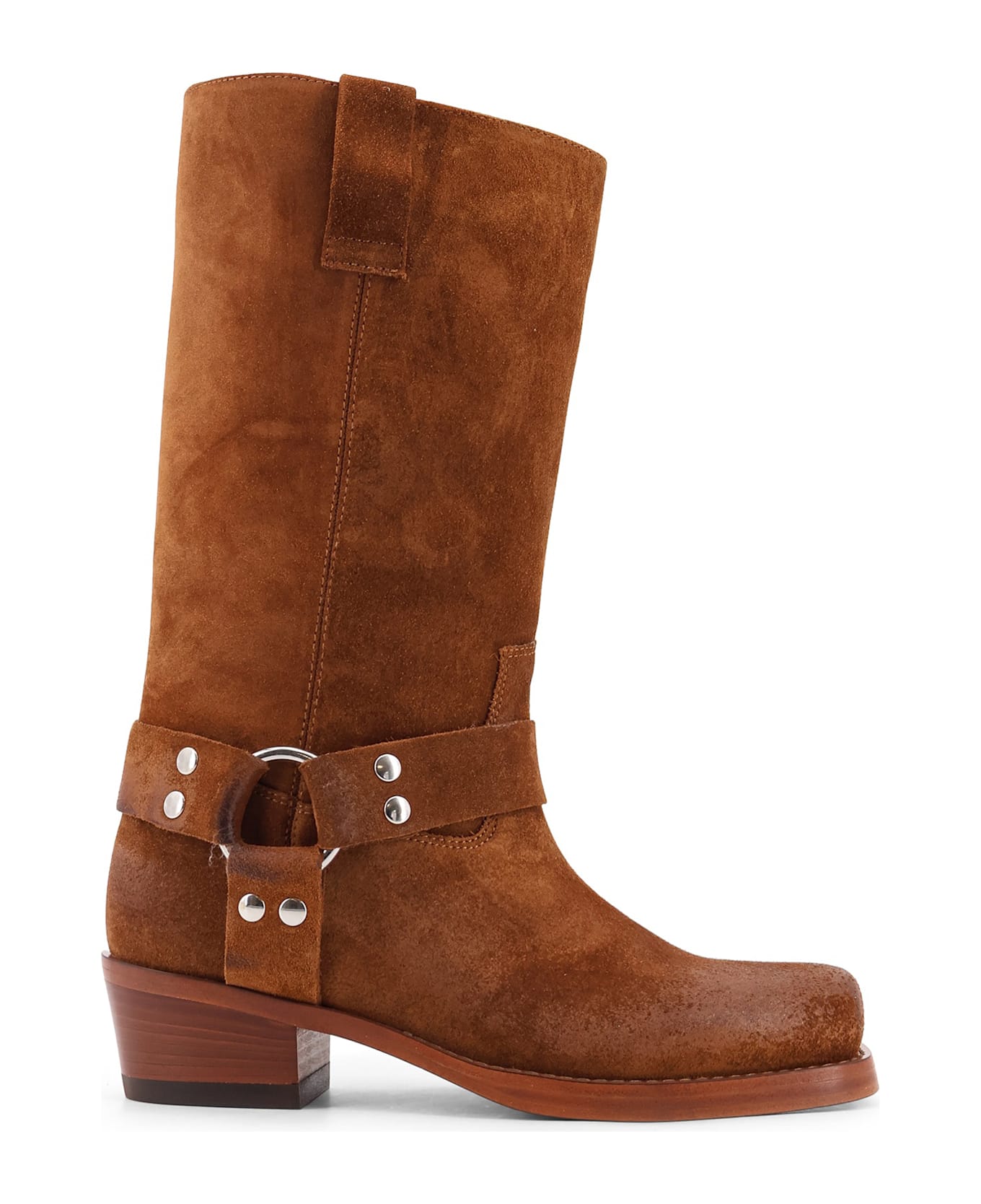 Paris Texas Waxed Suede Boots - Brandy