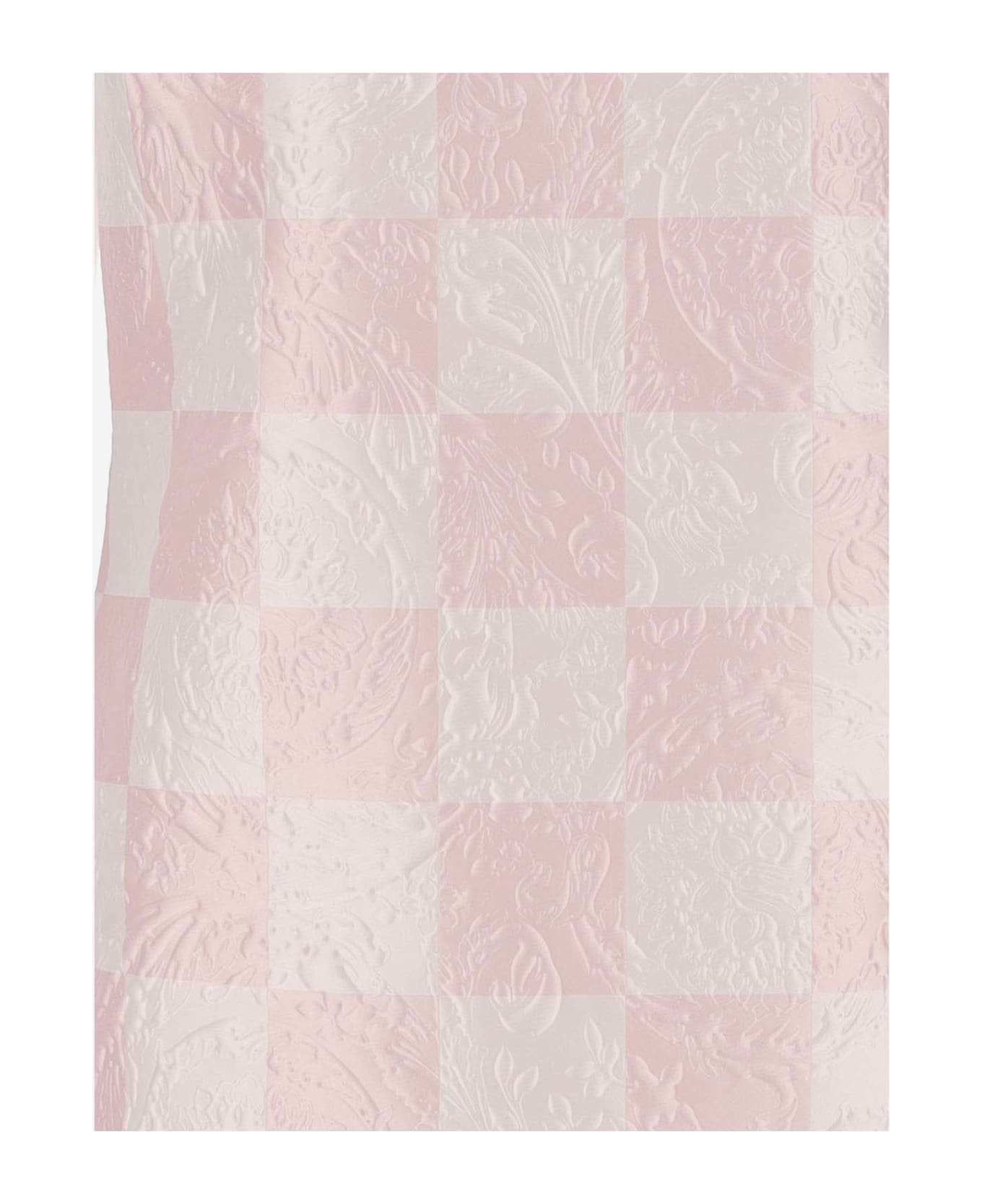 Versace Silk Blend Duchesse Mini Dress - Pink