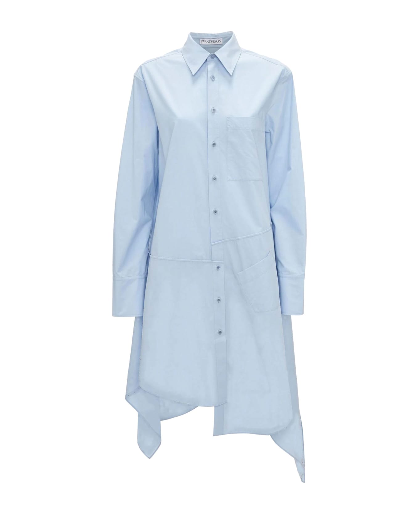 J.W. Anderson Crystal Hem Shirt Dress - Blue