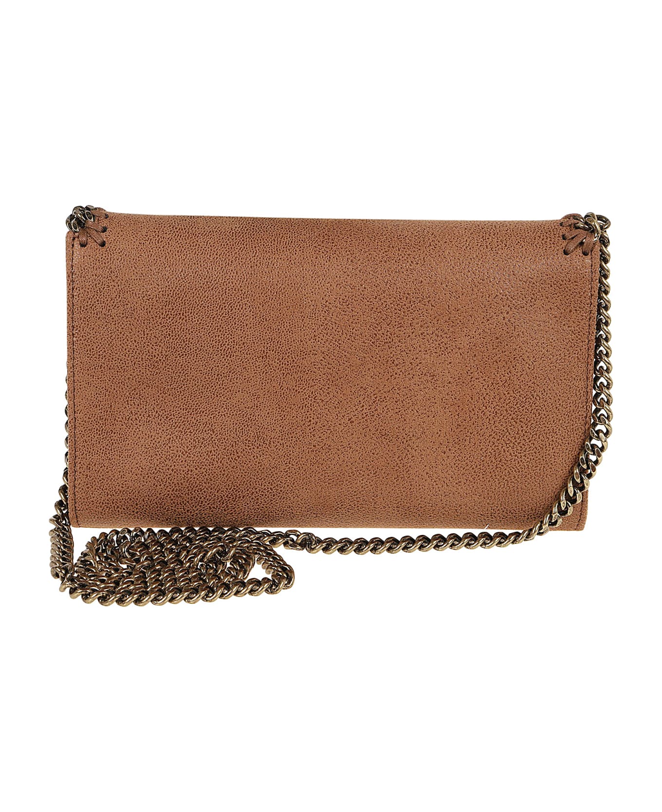 Stella McCartney Mini Crossbody Eco Shaggy Deer W/antique Gold Color Chain - Pecan