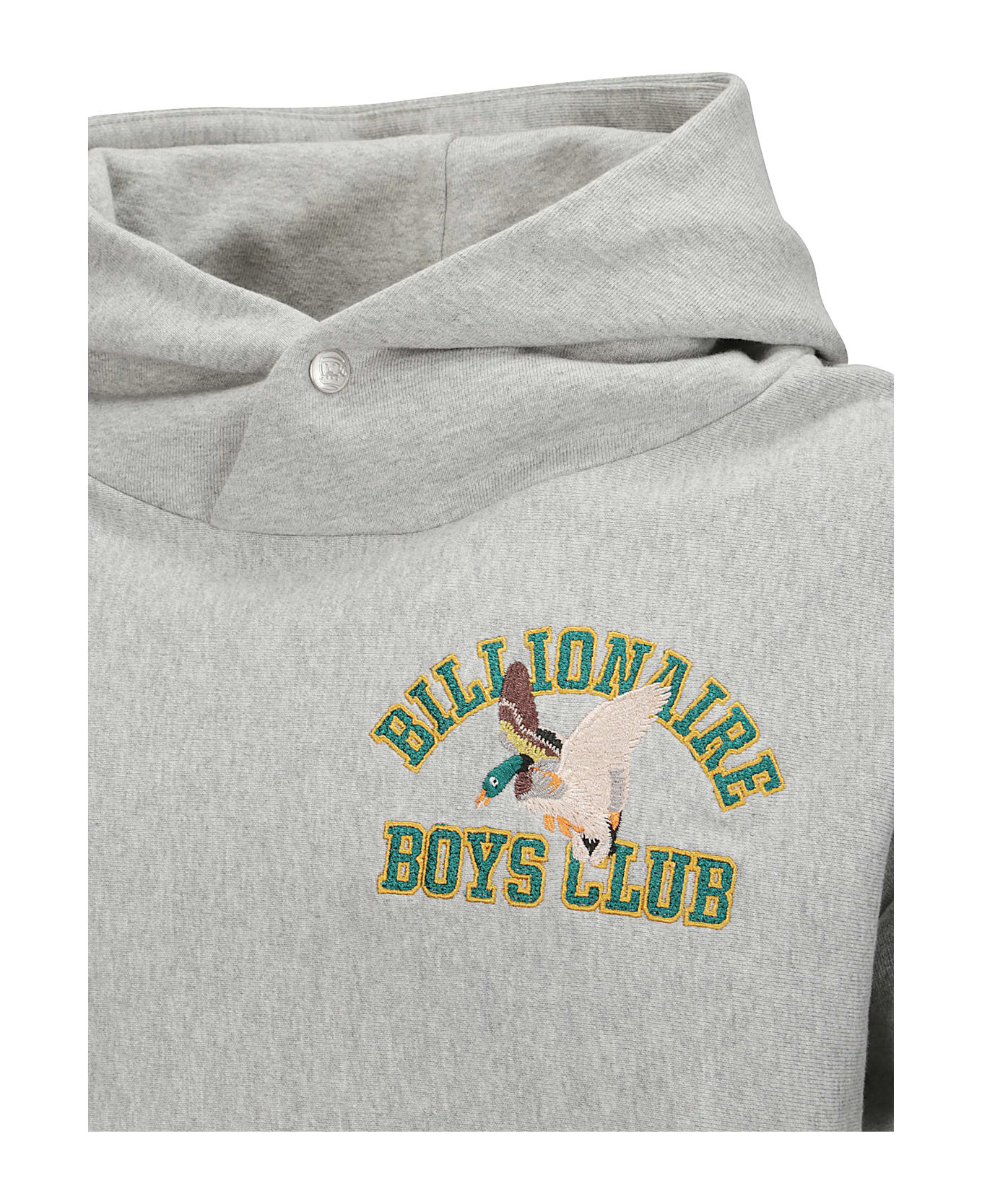 Billionaire Boys Club Duck Varsity Embroidered Popover Hood - HEATHER GREY