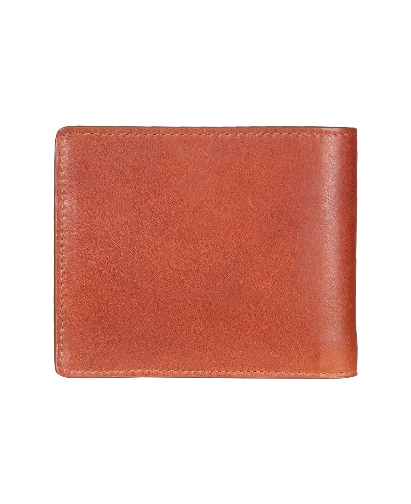 Il Bisonte Leather Bifold Wallet - MARRONE