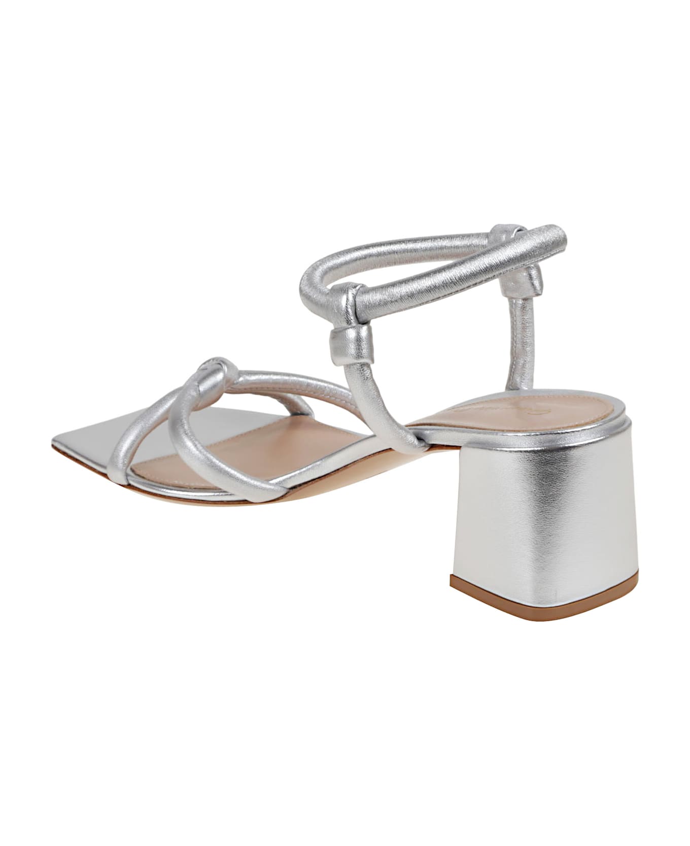 Gianvito Rossi G32445 Nappa Silk - Arge Silver