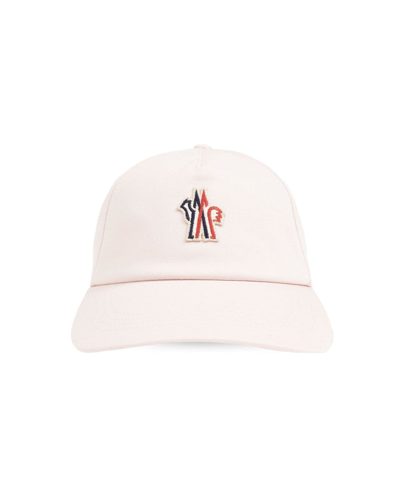 Moncler Logo Patch Baseball Cap - PASTEL PINK