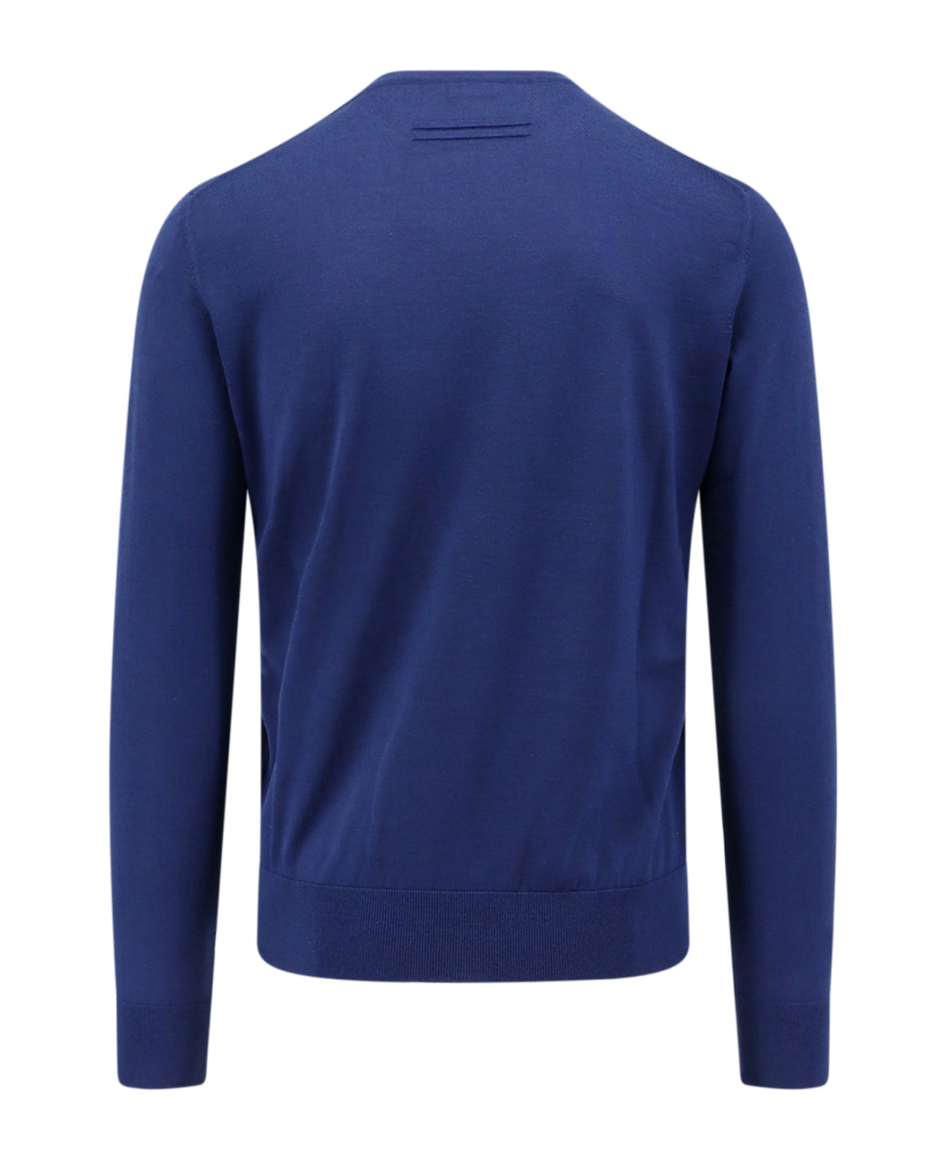 Zegna Sweater - Blue Medio Unito ニットウェア