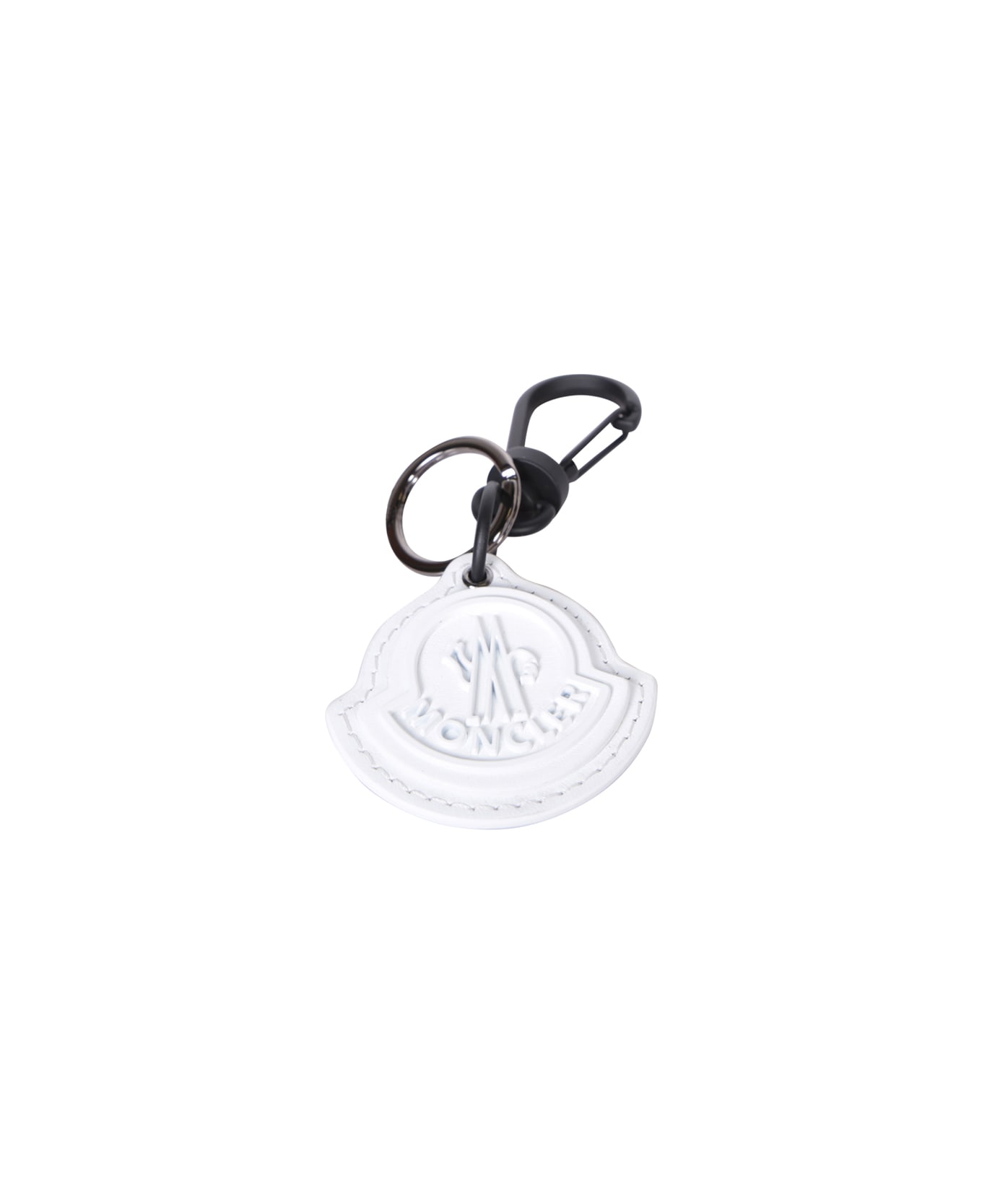 Moncler Key Ring White Keychain - White