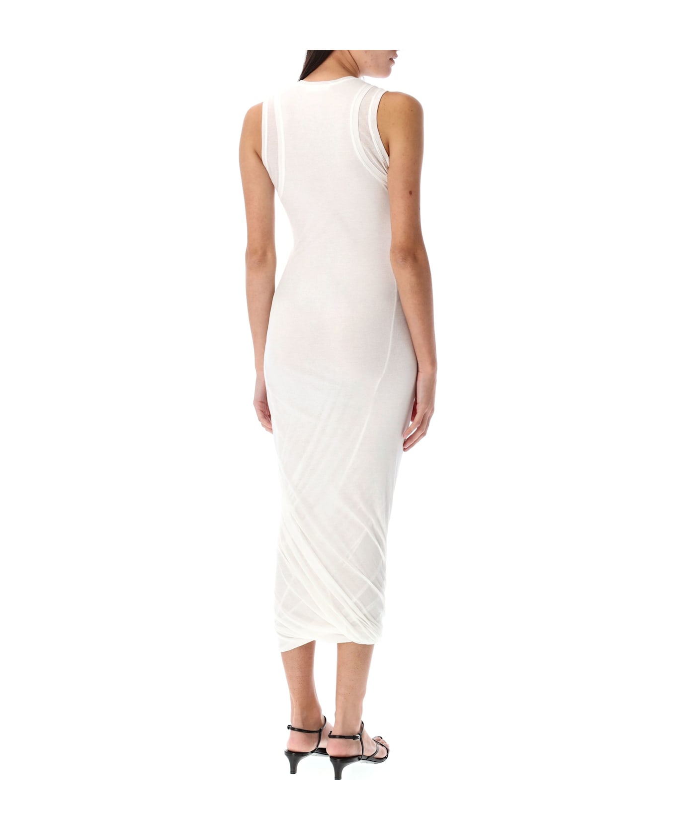 Jil Sander Sleeveless Midi Dress - WHITE