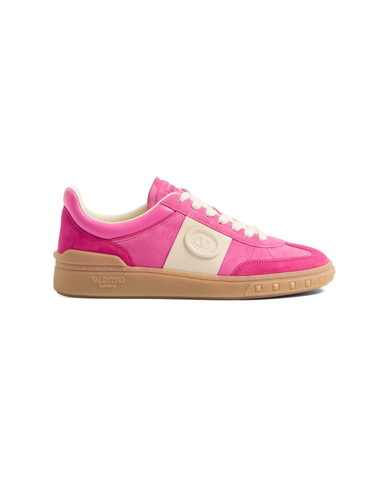 Valentino Garavani Upvillage Leather Sneakers - Fuchsia