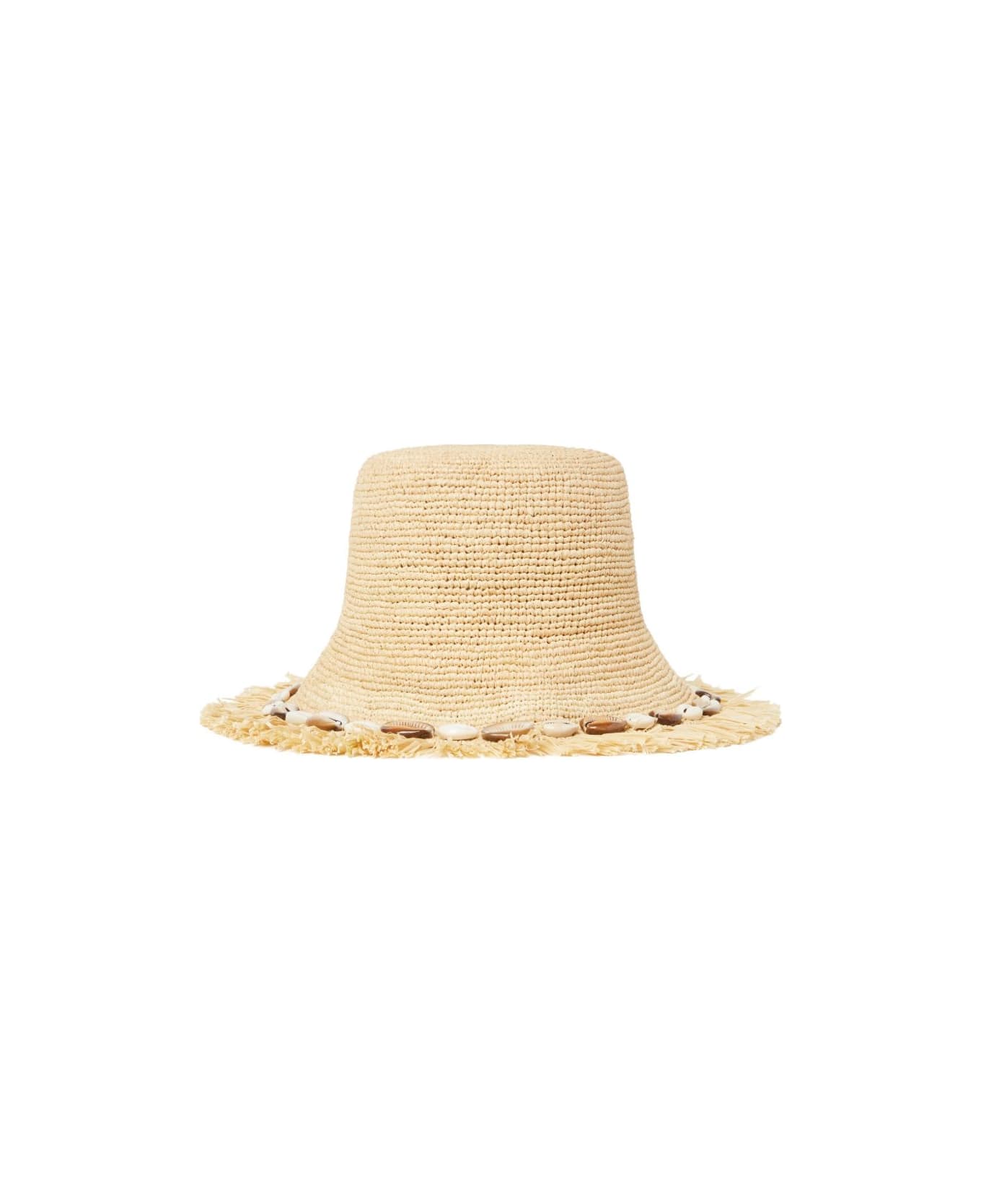 Alanui Chasing The Shadows Rafia Hat - Beige