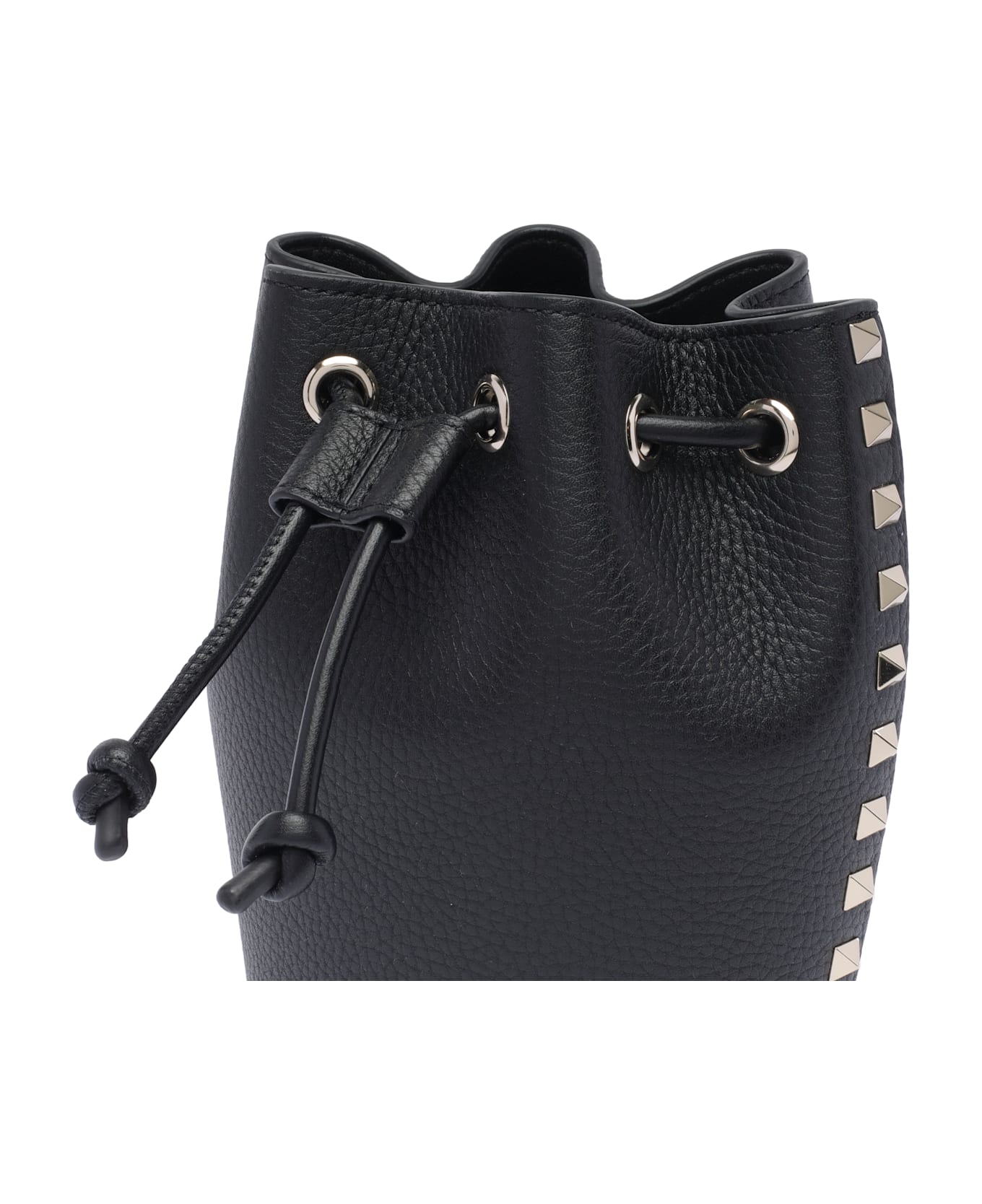 Valentino Garavani Mini Rockstud Bucket Bag - Black