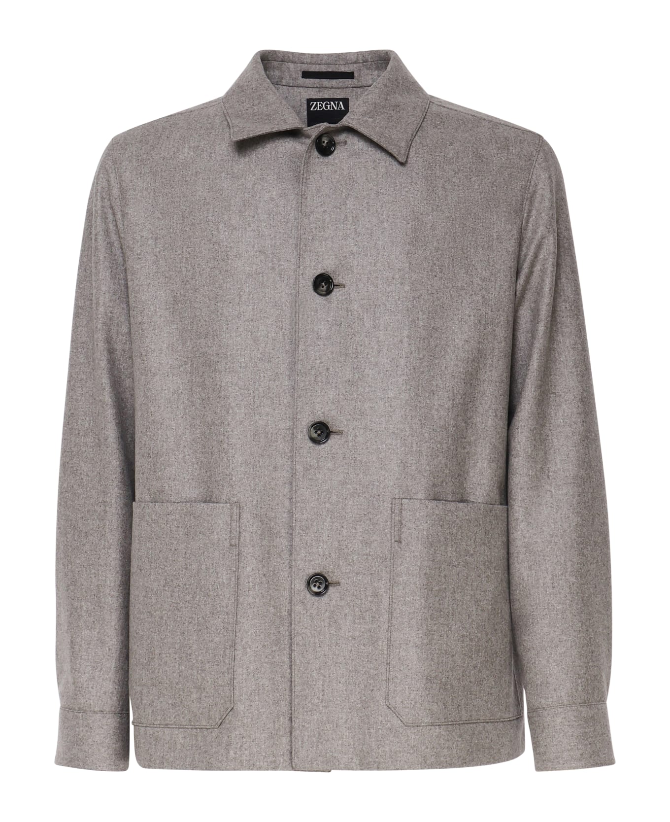 Zegna Virgin Wool Chore Jacket - Brown