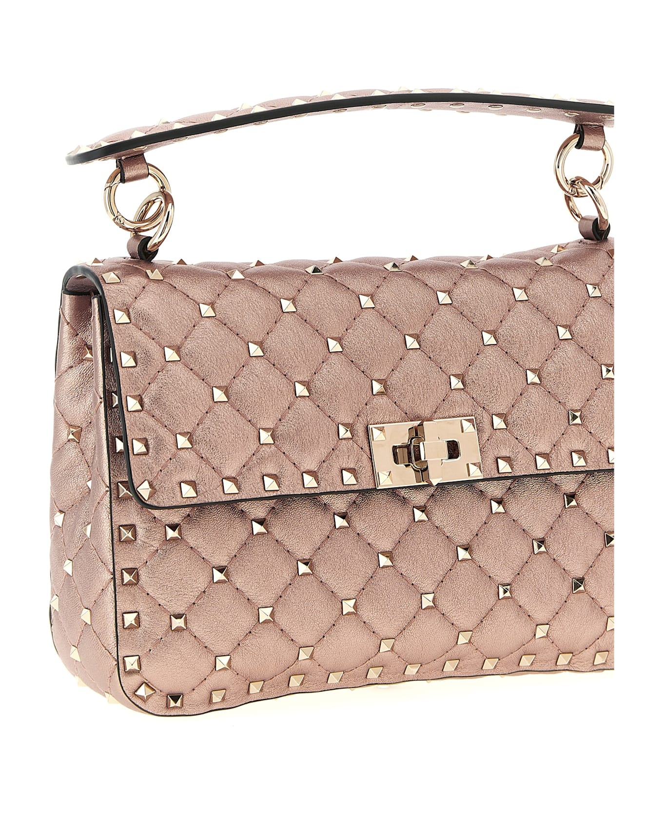Valentino Garavani 'rockstud Spike' Shoulder Bag - Pink