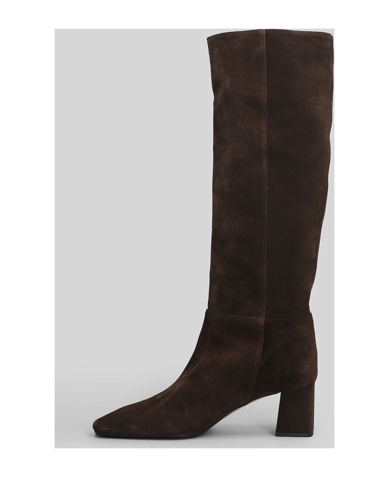 Fabio Rusconi High Heels Boots In Brown Suede - brown