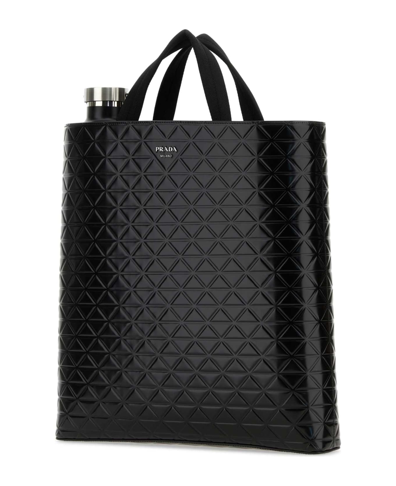 Prada Black Leather Shopping Bag - NERO トートバッグ