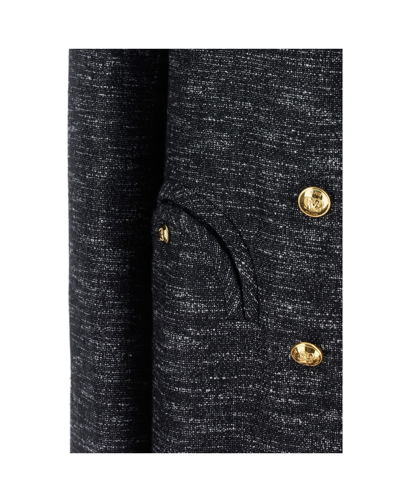 Blazé Milano 
aifer
 Grey Double-breasted Jacket With Notched Revers In Wool Blend Woman - Grey