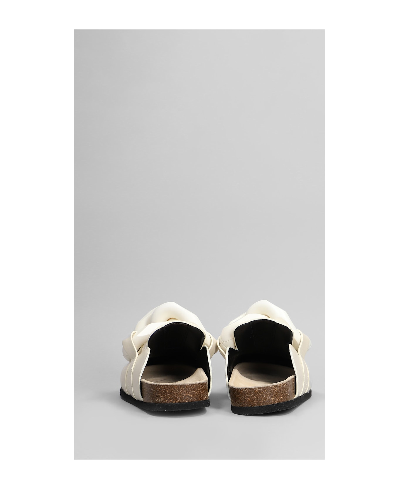 J.W. Anderson Slipper-mule In White Leather - white