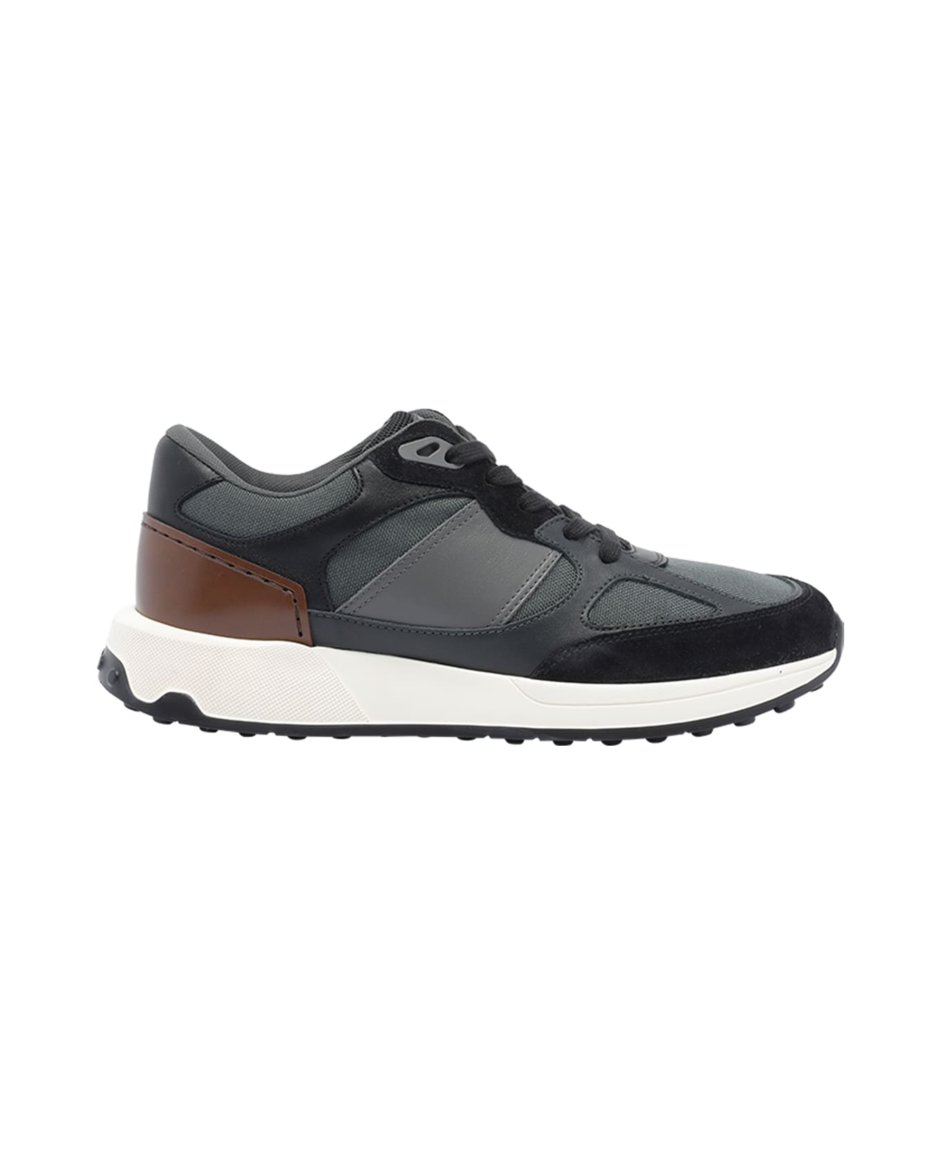 Tod
s Leather And Technical Fabric Sneakers - Grey