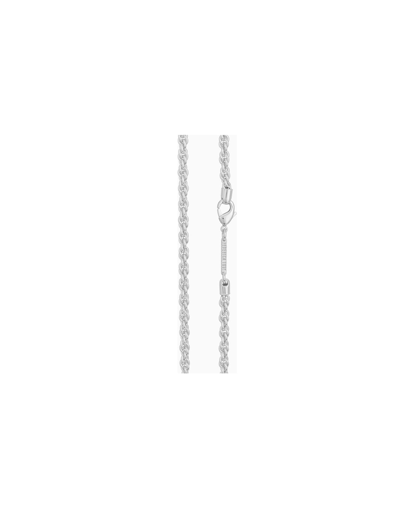 Federica Tosi Lace Long Grace Silver - Silver ネックレス